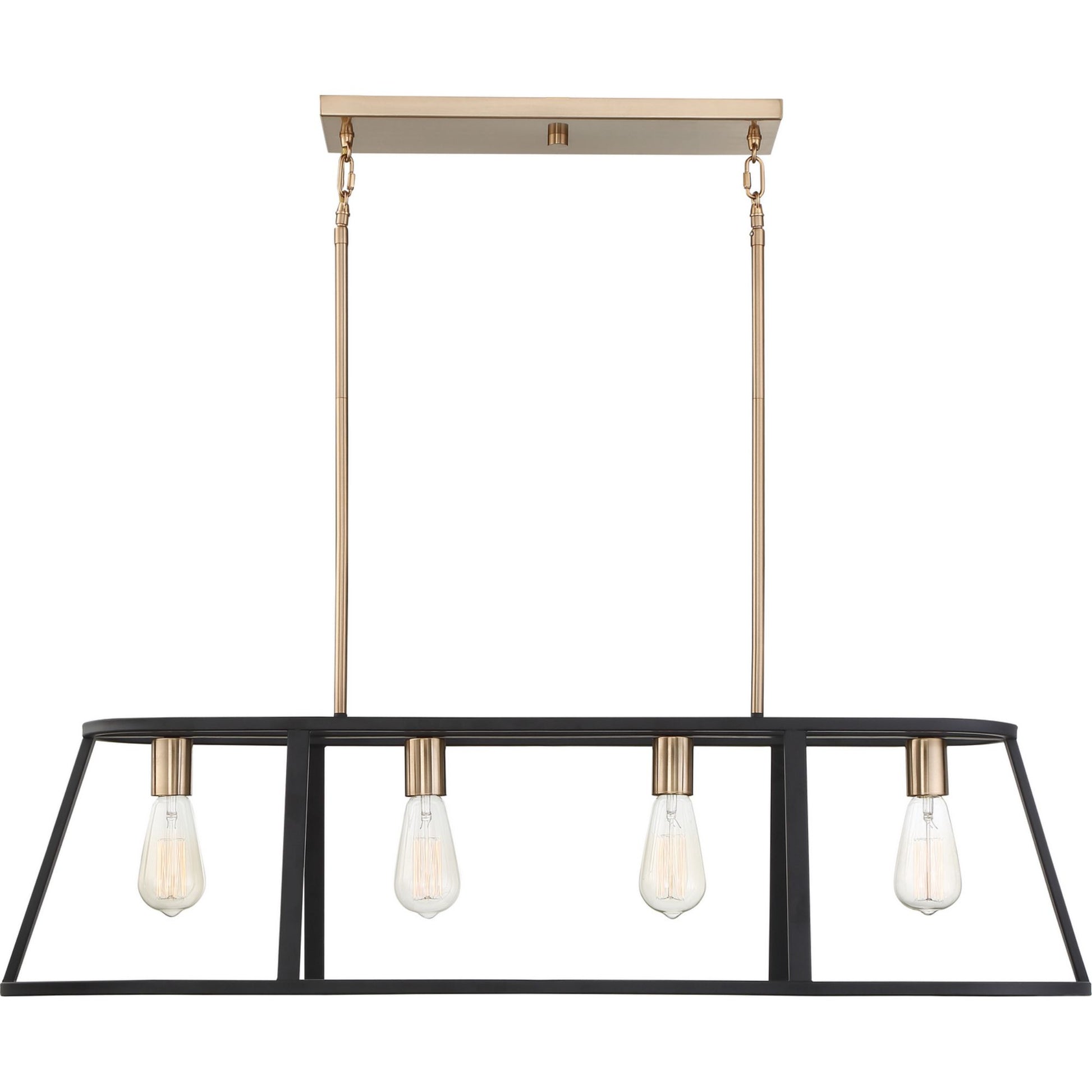 Chassis 40" 4 Lights Pendant, Brass Finish - Bees Lighting