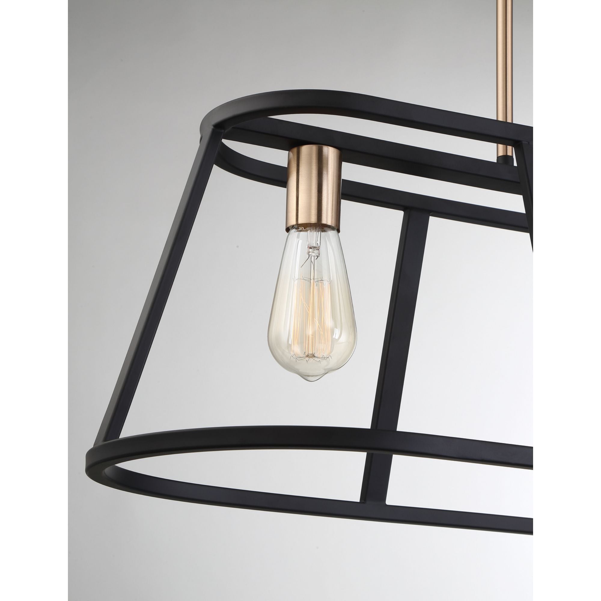 Chassis 40" 4 Lights Pendant, Brass Finish - Bees Lighting
