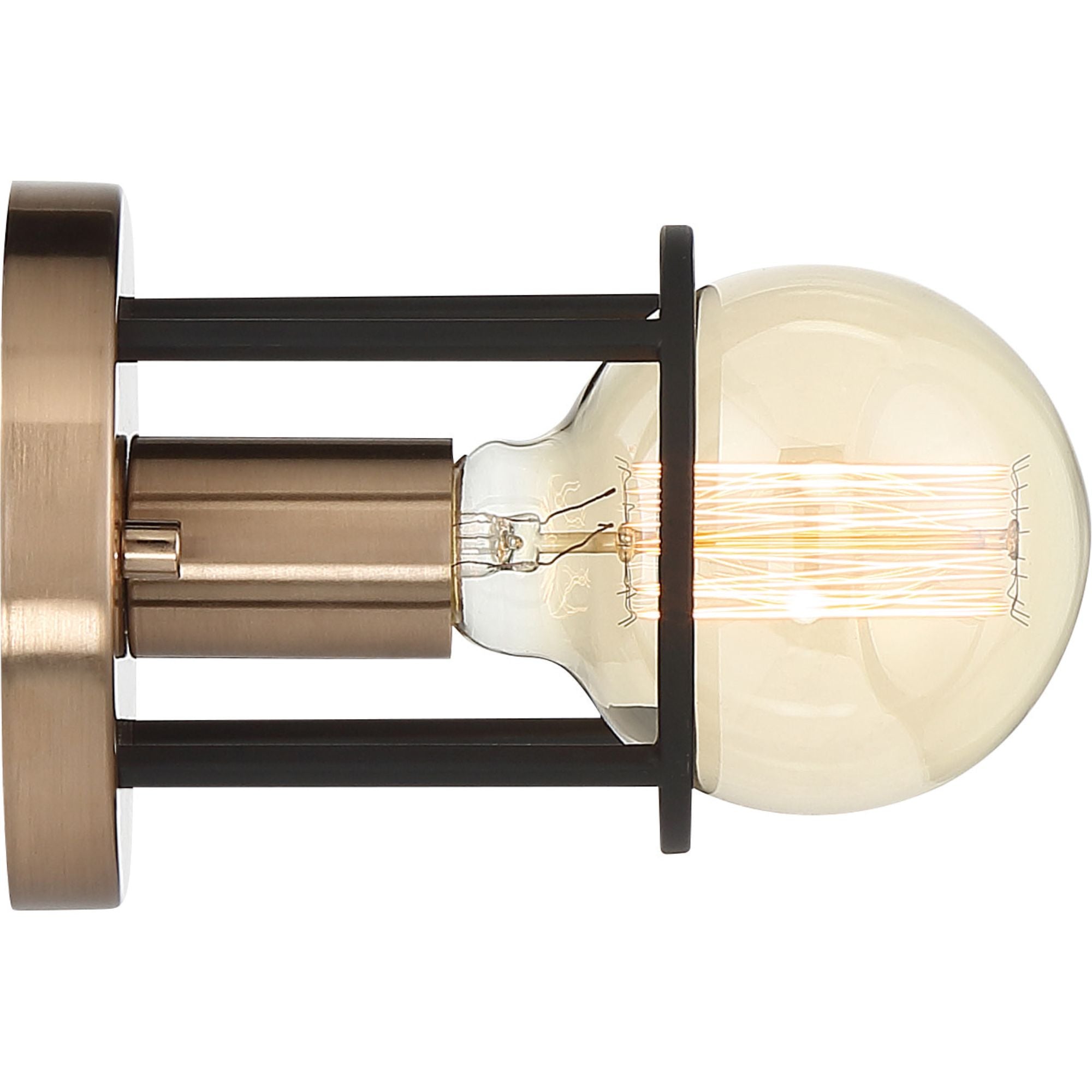Chassis 8" Armed Sconce, Brass Finish - Bees Lighting