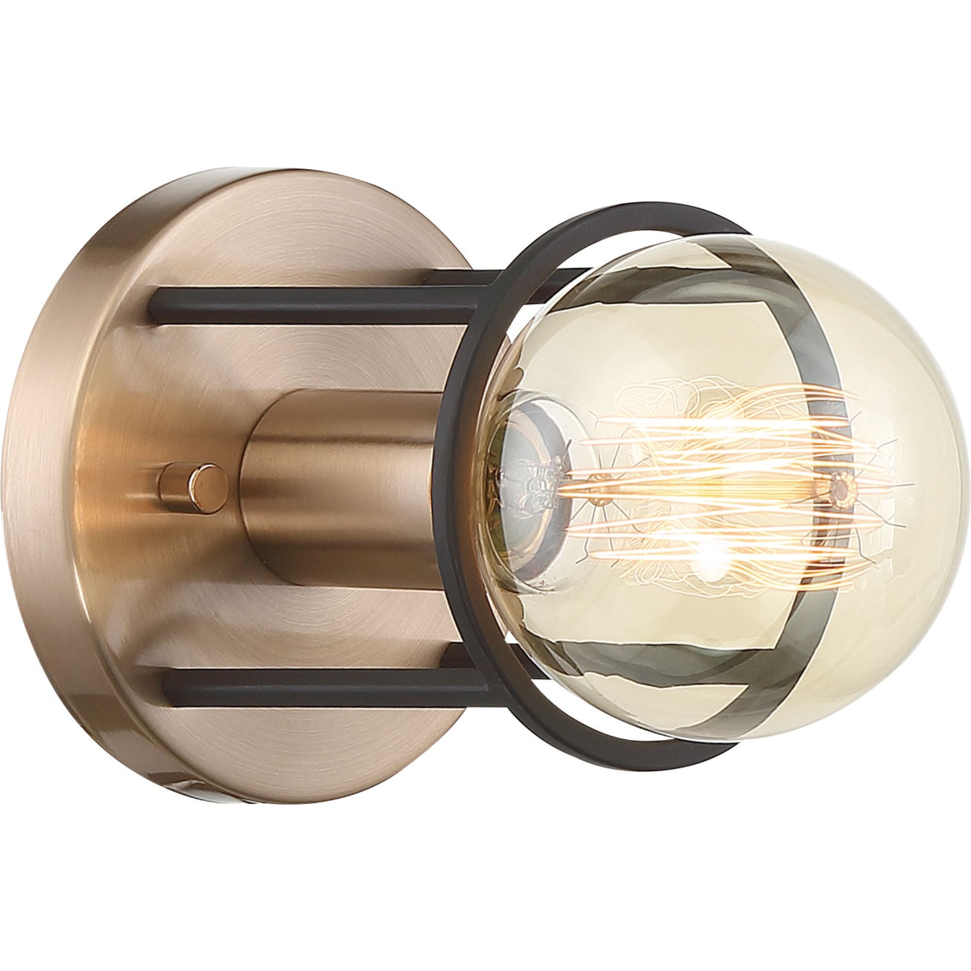 Chassis 8" Armed Sconce, Brass Finish - Bees Lighting