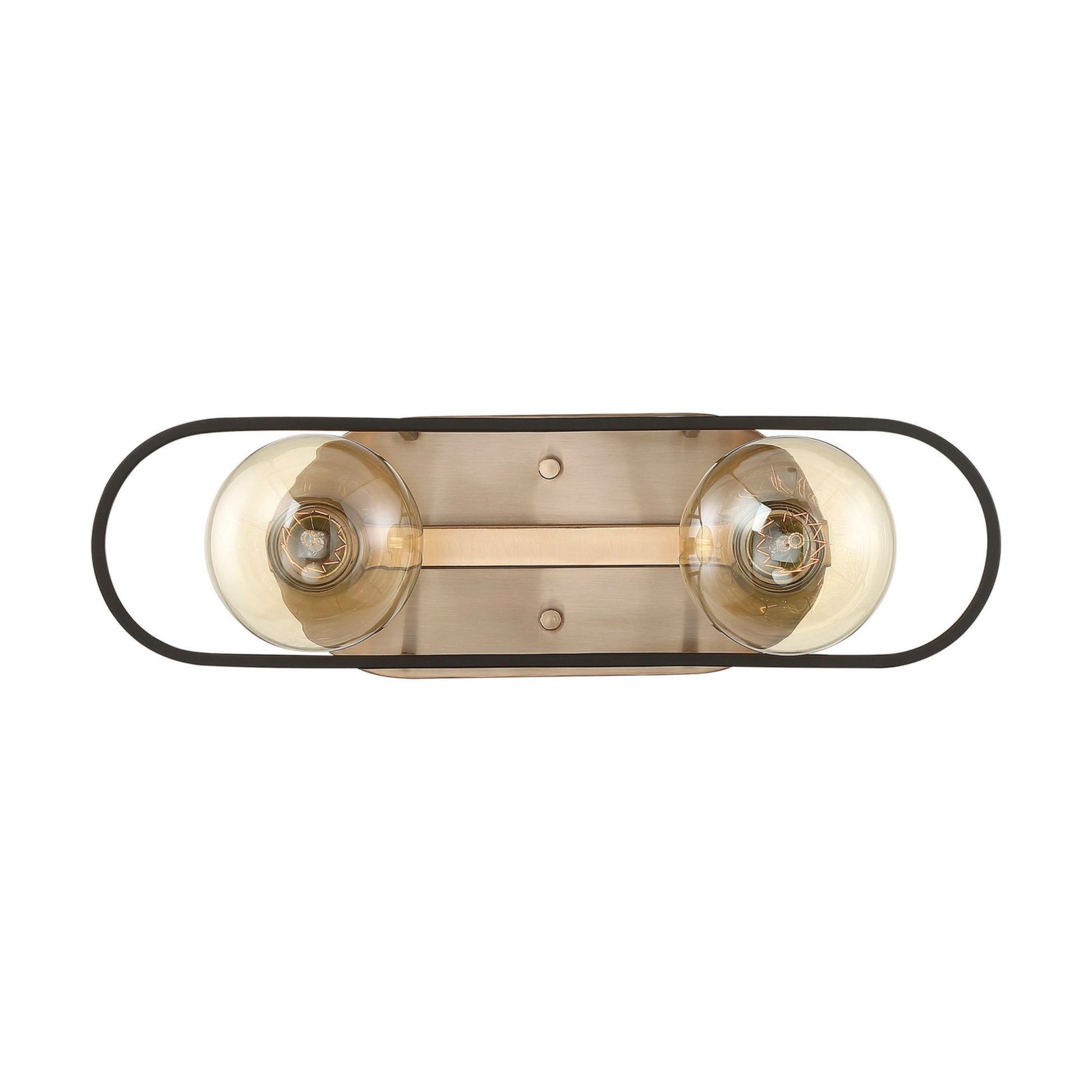 Chassis 16" 2 Lights Bath Vanity, Brass Finish - Bees Lighting