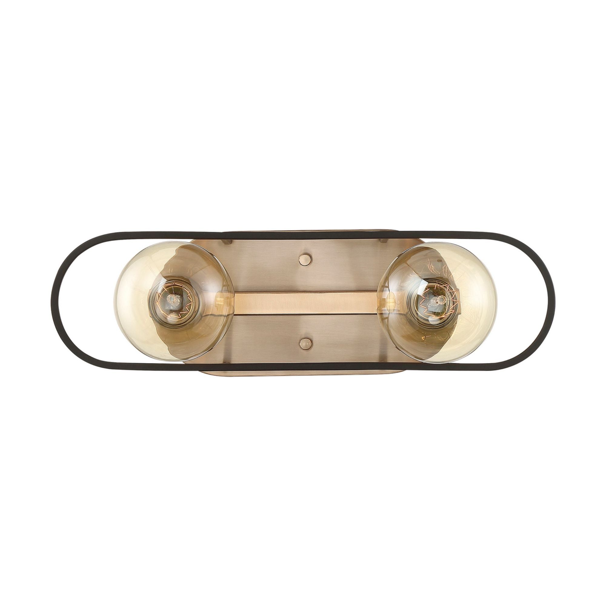 Chassis 16" 2 Lights Bath Vanity, Brass Finish - Bees Lighting