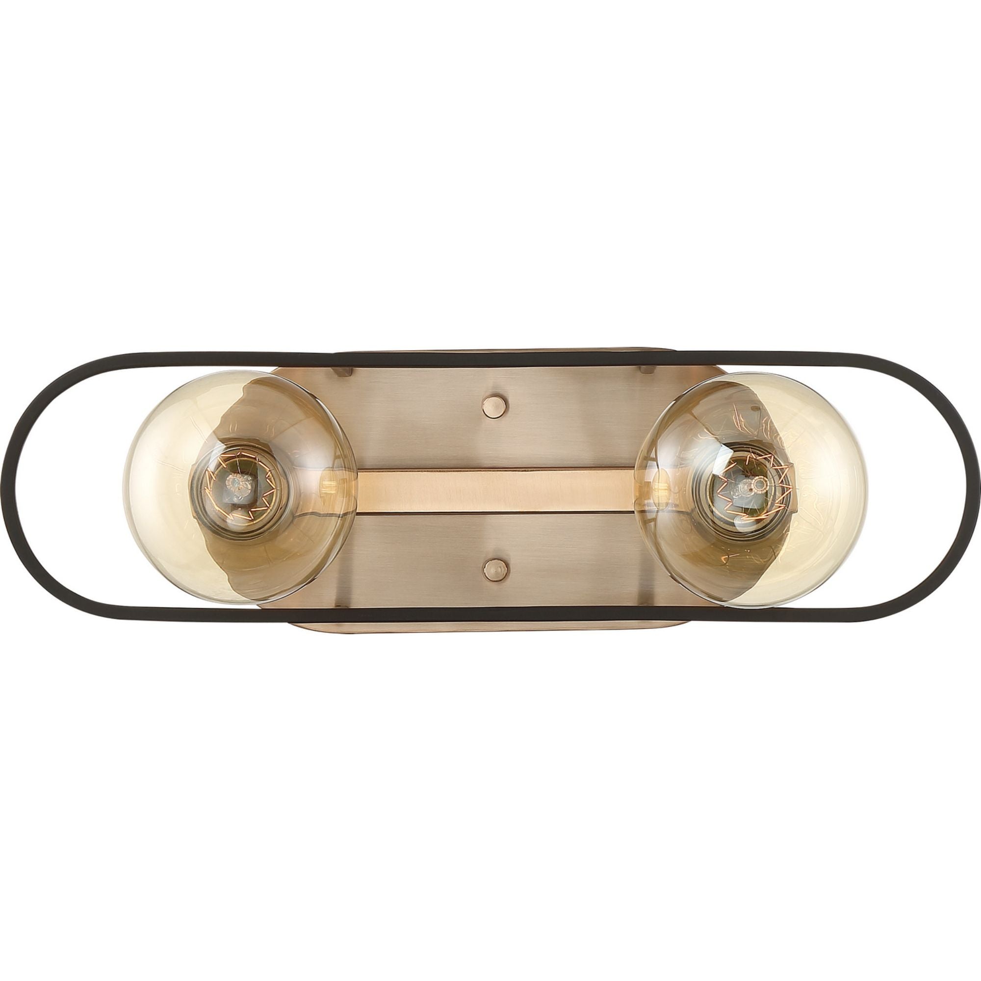 Chassis 16" 2 Lights Bath Vanity, Brass Finish - Bees Lighting