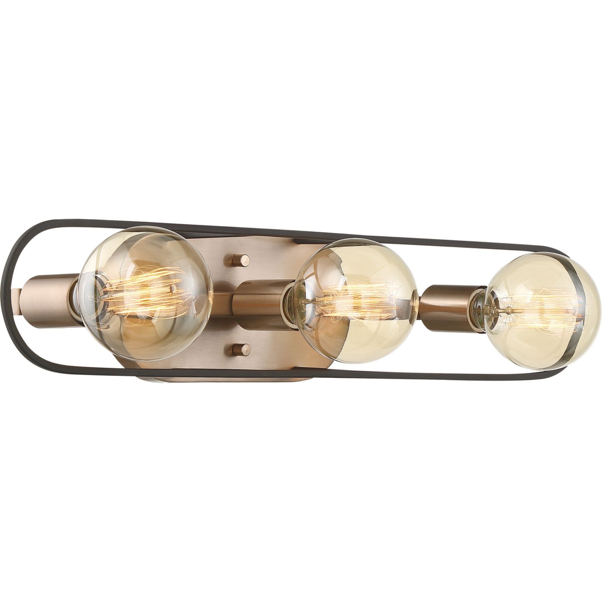 Chassis 24" 3 Lights Bath Vanity, Copper Finish - Bees Lighting