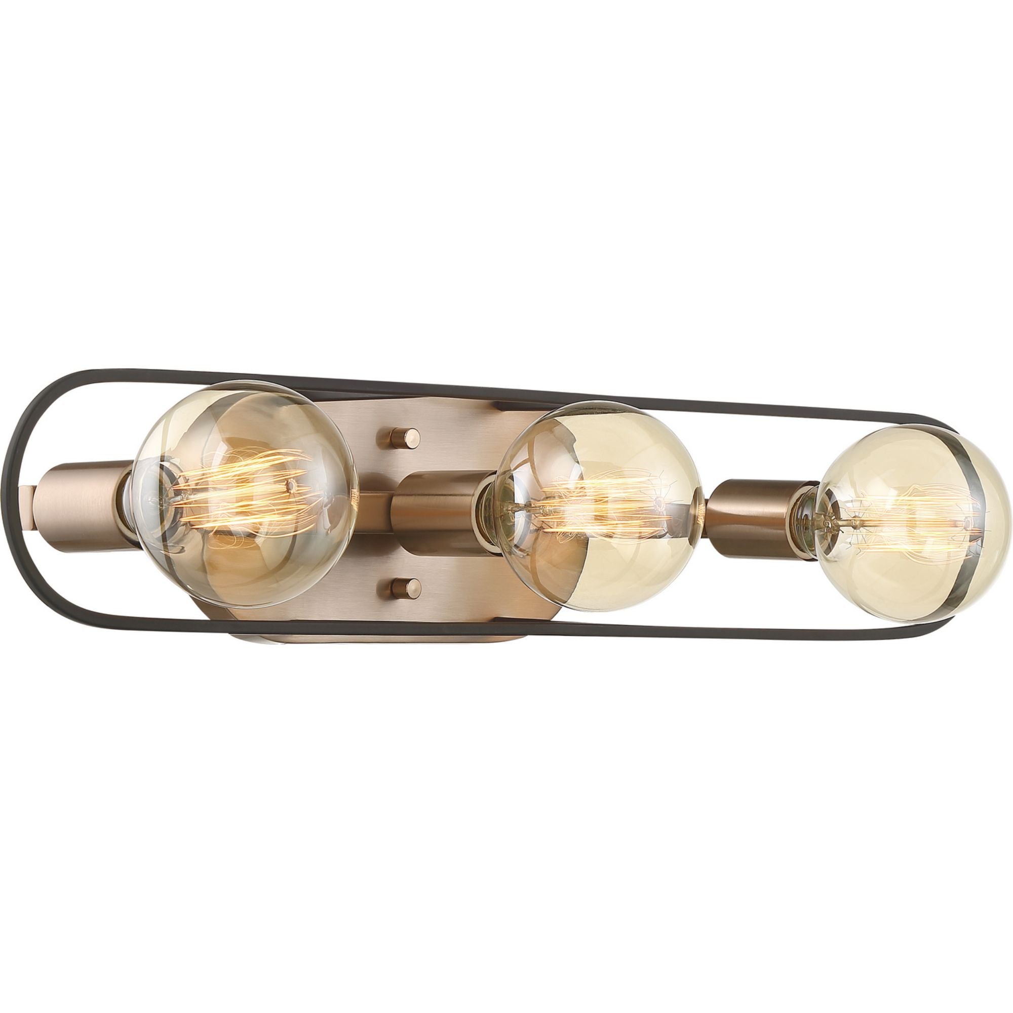 Chassis 24" 3 Lights Bath Vanity, Copper Finish - Bees Lighting