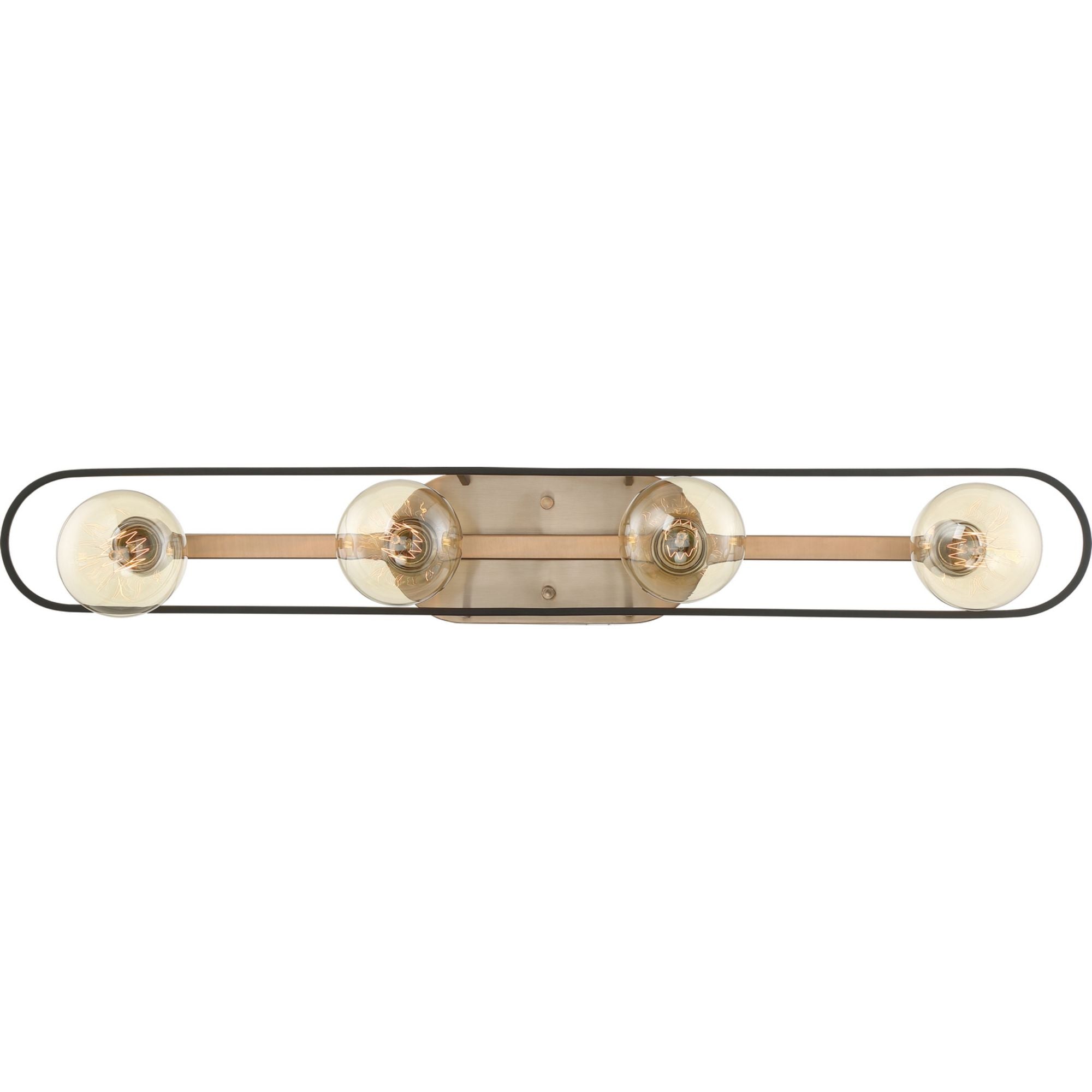 Chassis 32" 4 Lights Bath Vanity, Copper Finish - Bees Lighting
