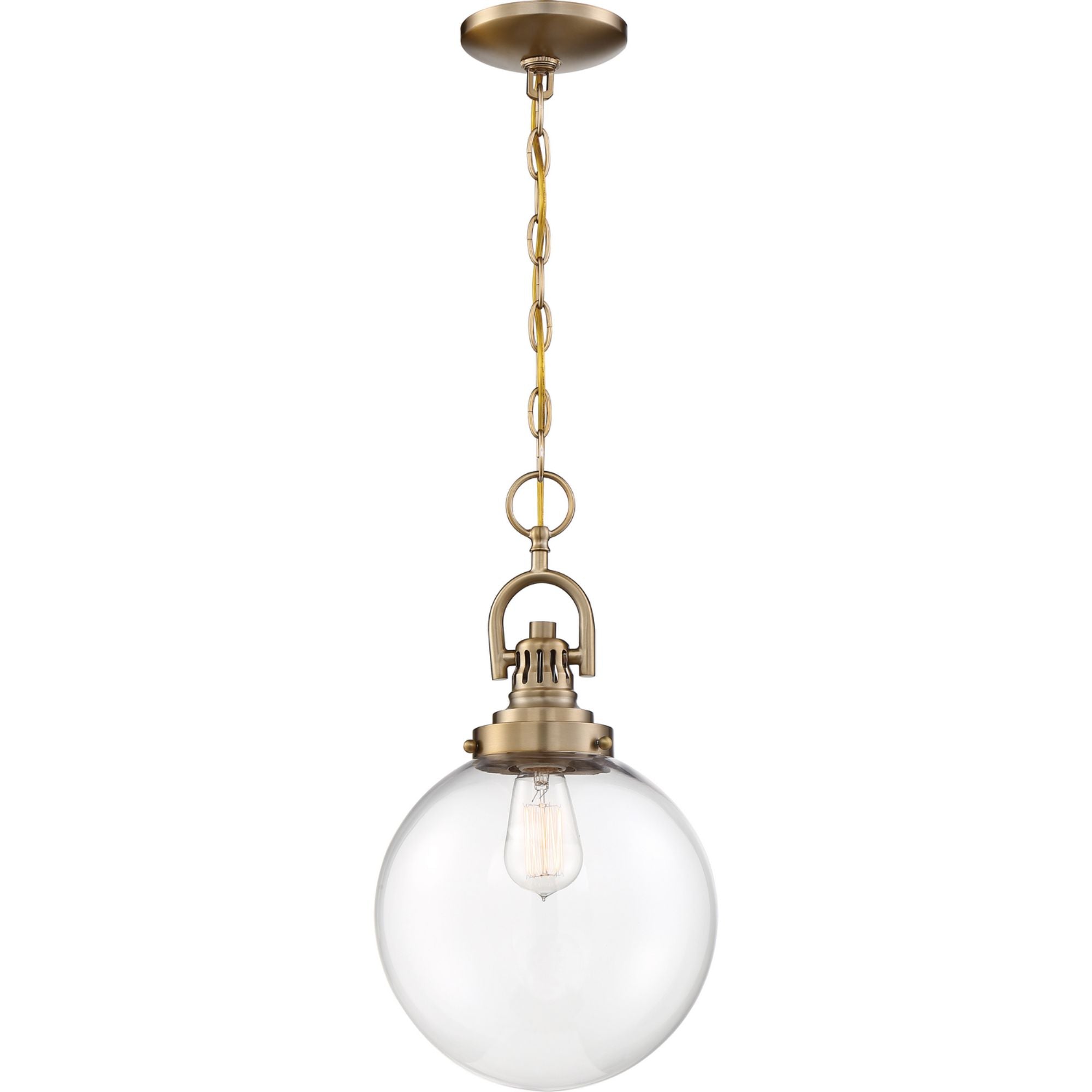 Skyloft 10 in. 1 Light Pendant Light, Clear Glass - Bees Lighting