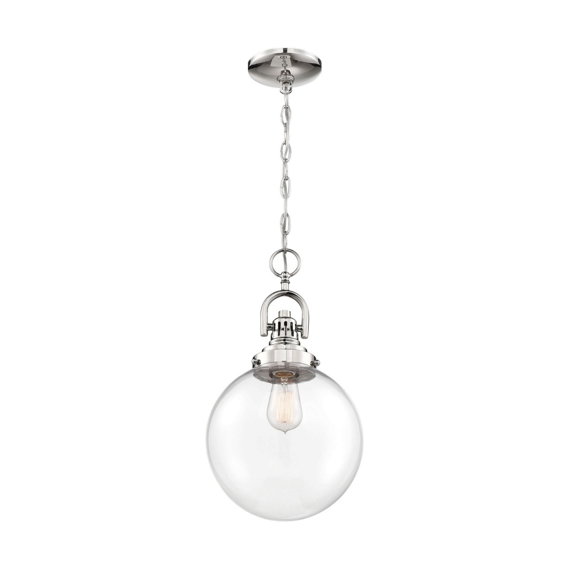 Skyloft 10" Pendant, Nickel Finish - Bees Lighting