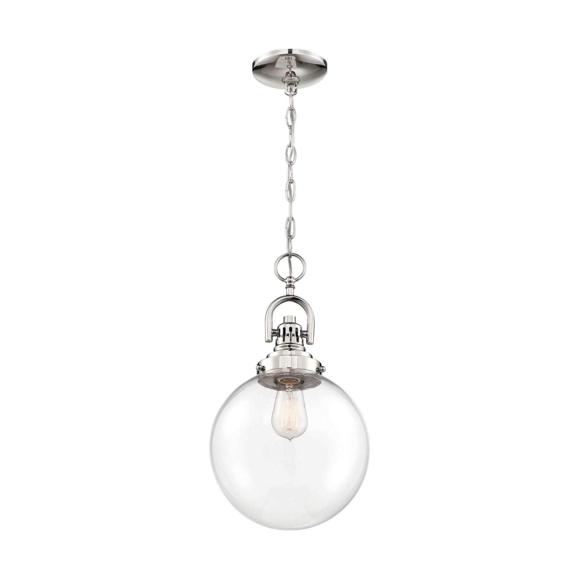 Skyloft 10" Pendant, Nickel Finish - Bees Lighting