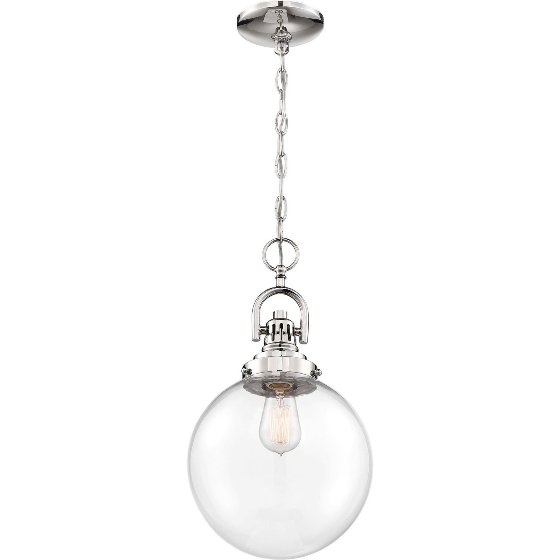 Skyloft 10" Pendant, Nickel Finish - Bees Lighting