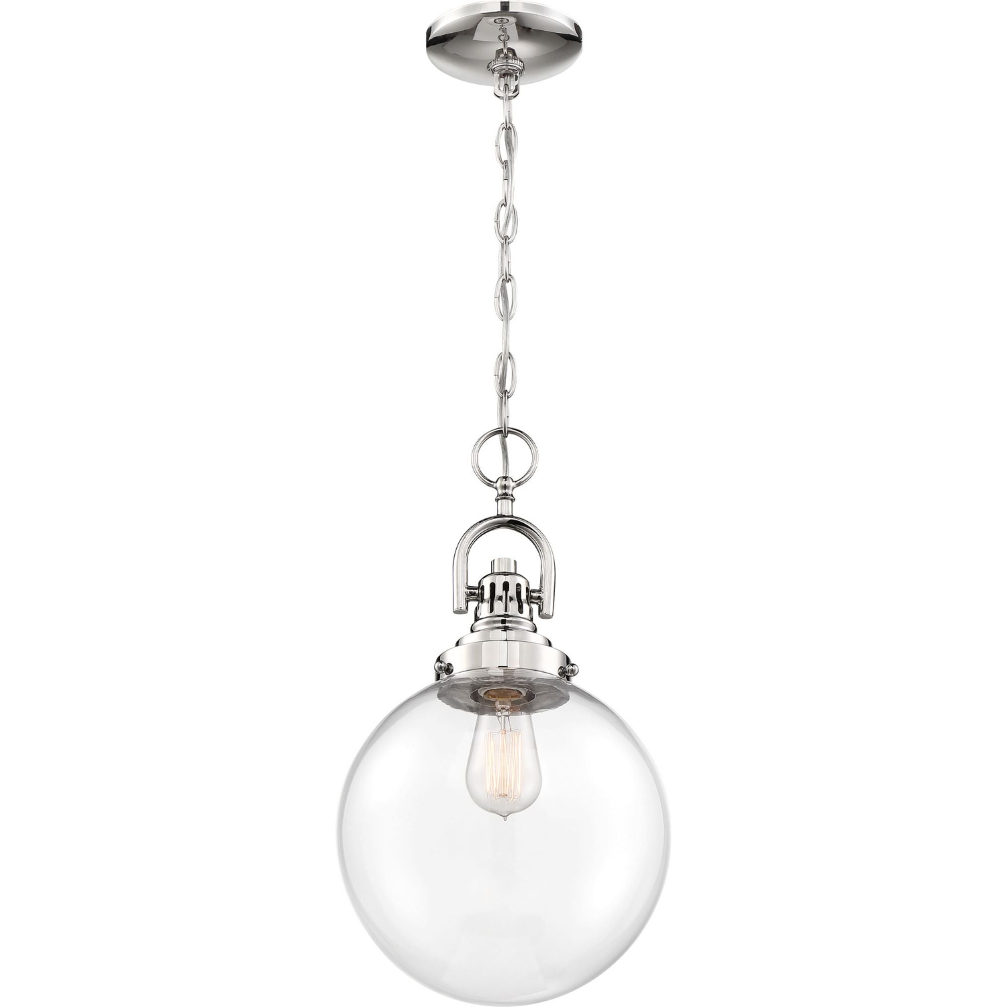 Skyloft 10" Pendant, Nickel Finish - Bees Lighting