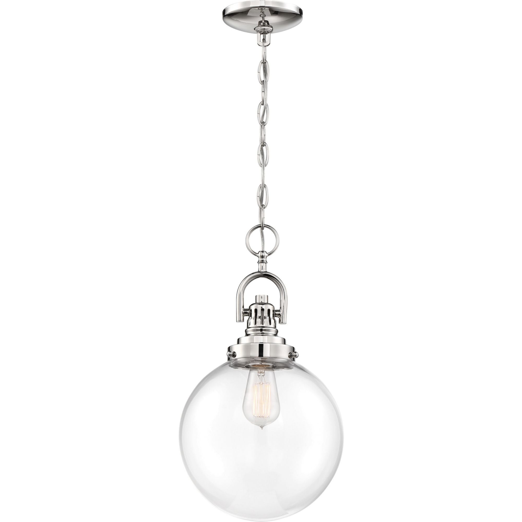 Skyloft 10" Pendant, Nickel Finish - Bees Lighting