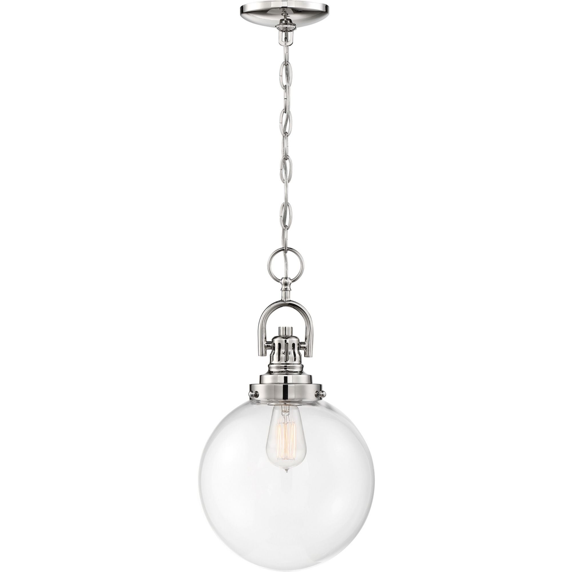 Skyloft 10" Pendant, Nickel Finish - Bees Lighting