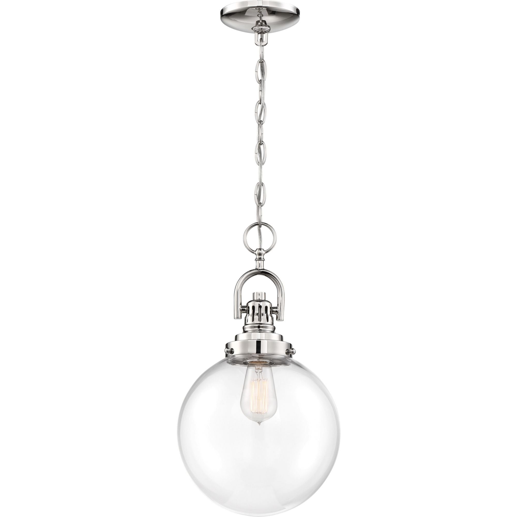 Skyloft 10 in. 1 Light Pendant Light, Clear Glass - Bees Lighting