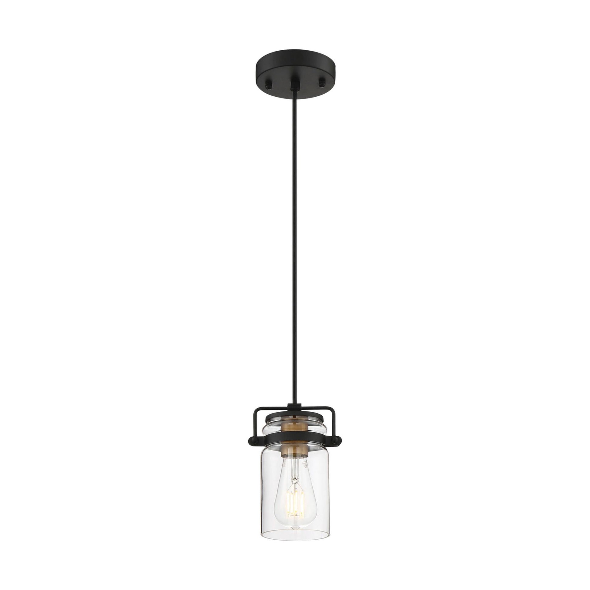 Antebellum 5" Mini Pendant, Black Finish - Bees Lighting