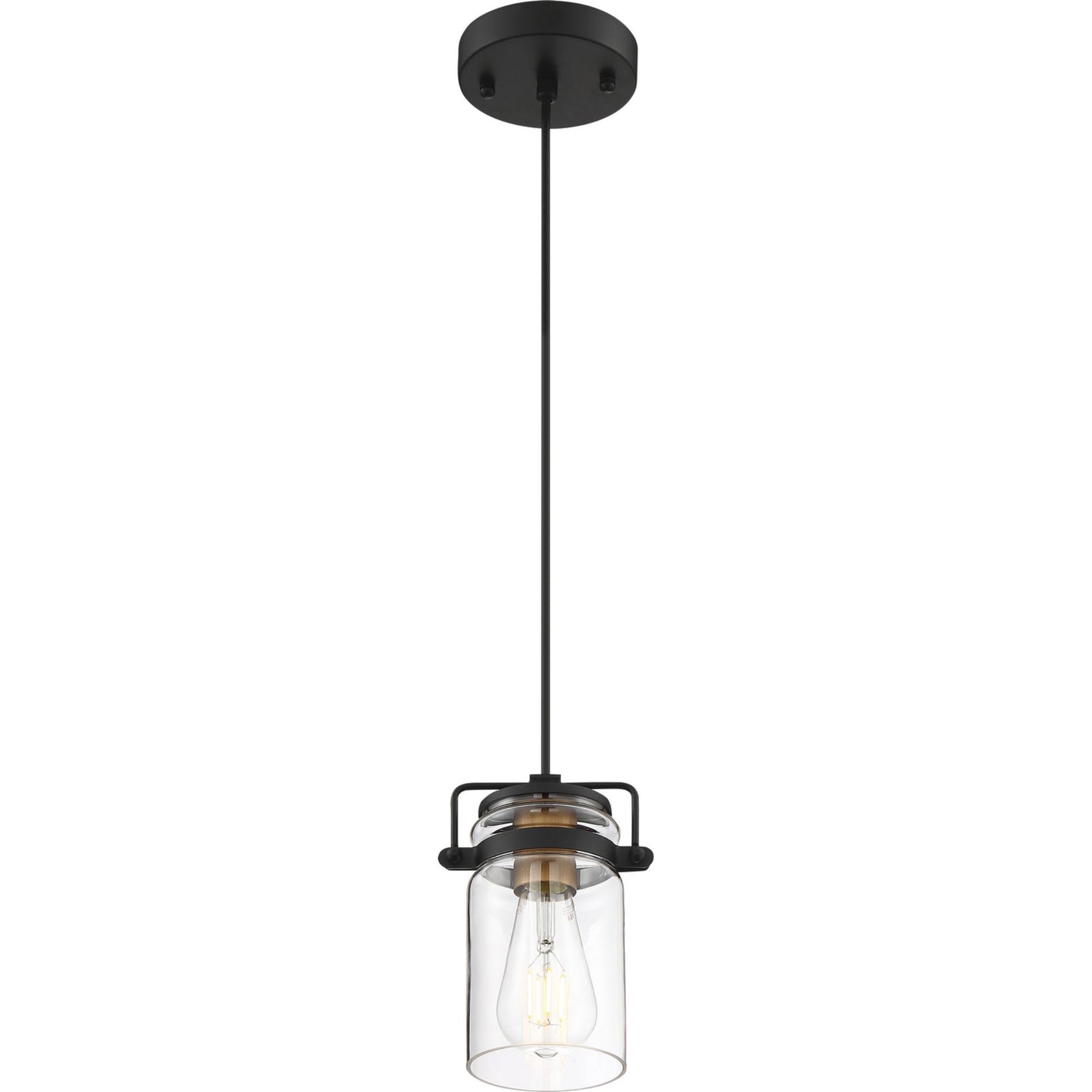 Antebellum 5" Mini Pendant, Black Finish - Bees Lighting