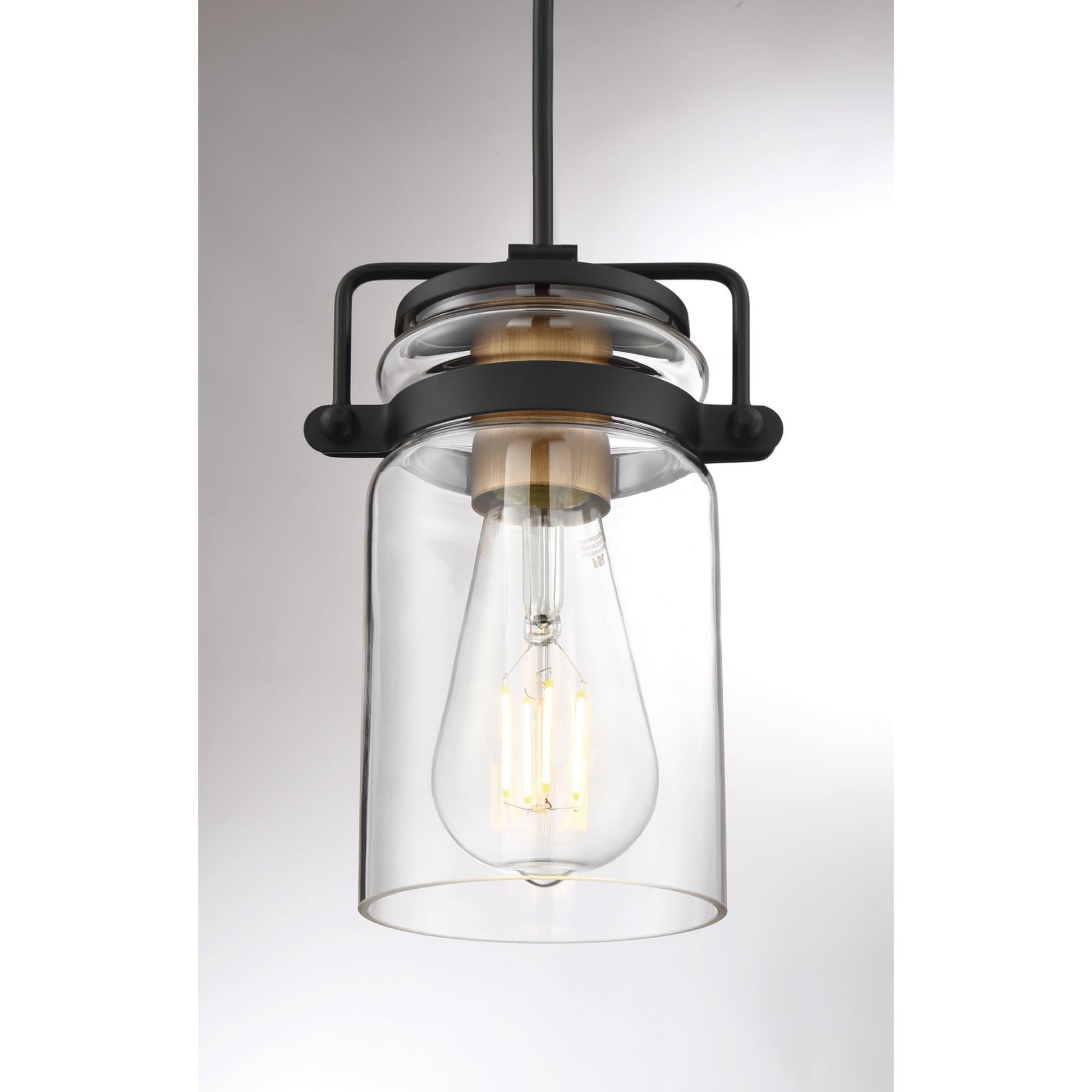 Antebellum 5" Mini Pendant, Black Finish - Bees Lighting