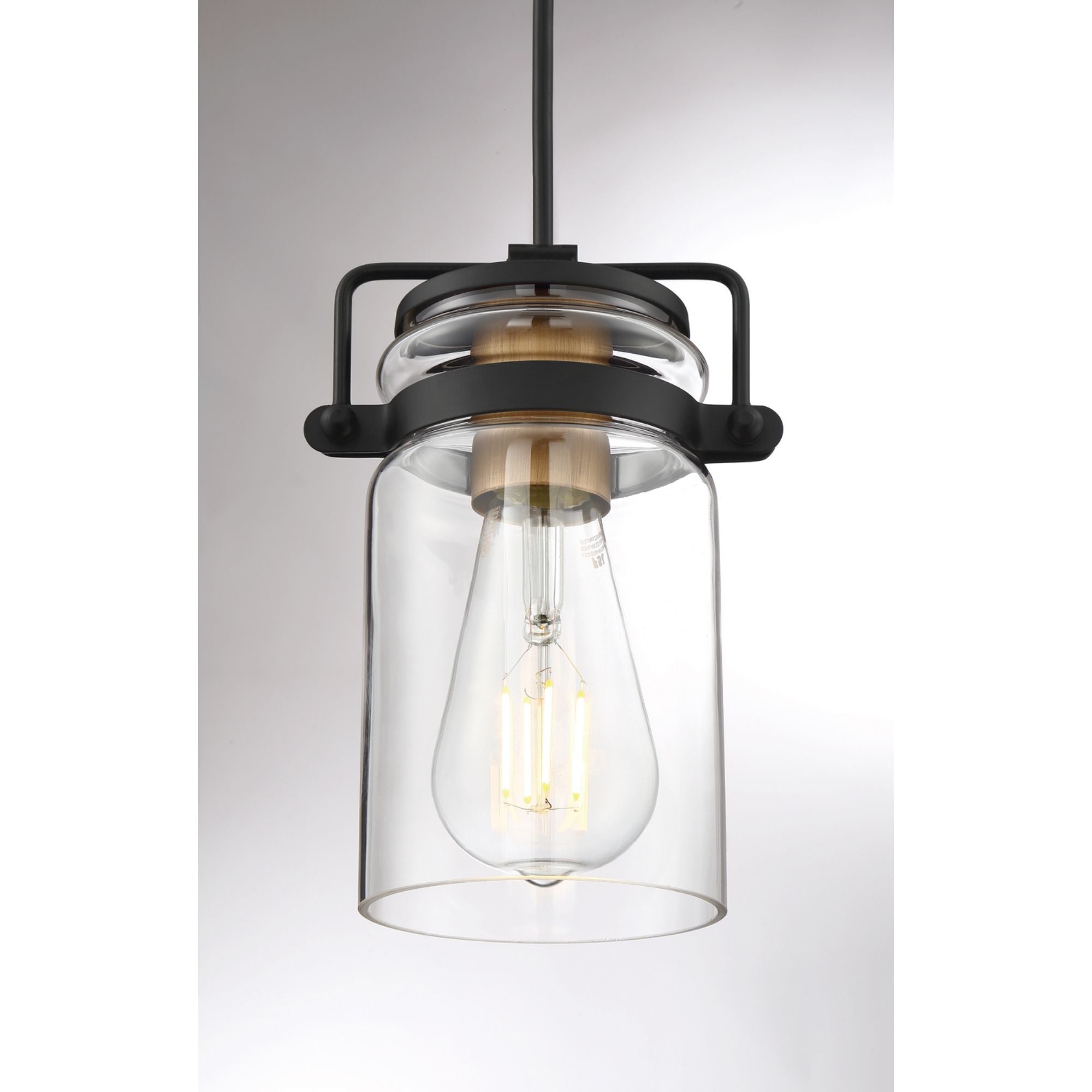 Antebellum 5" Mini Pendant, Black Finish - Bees Lighting