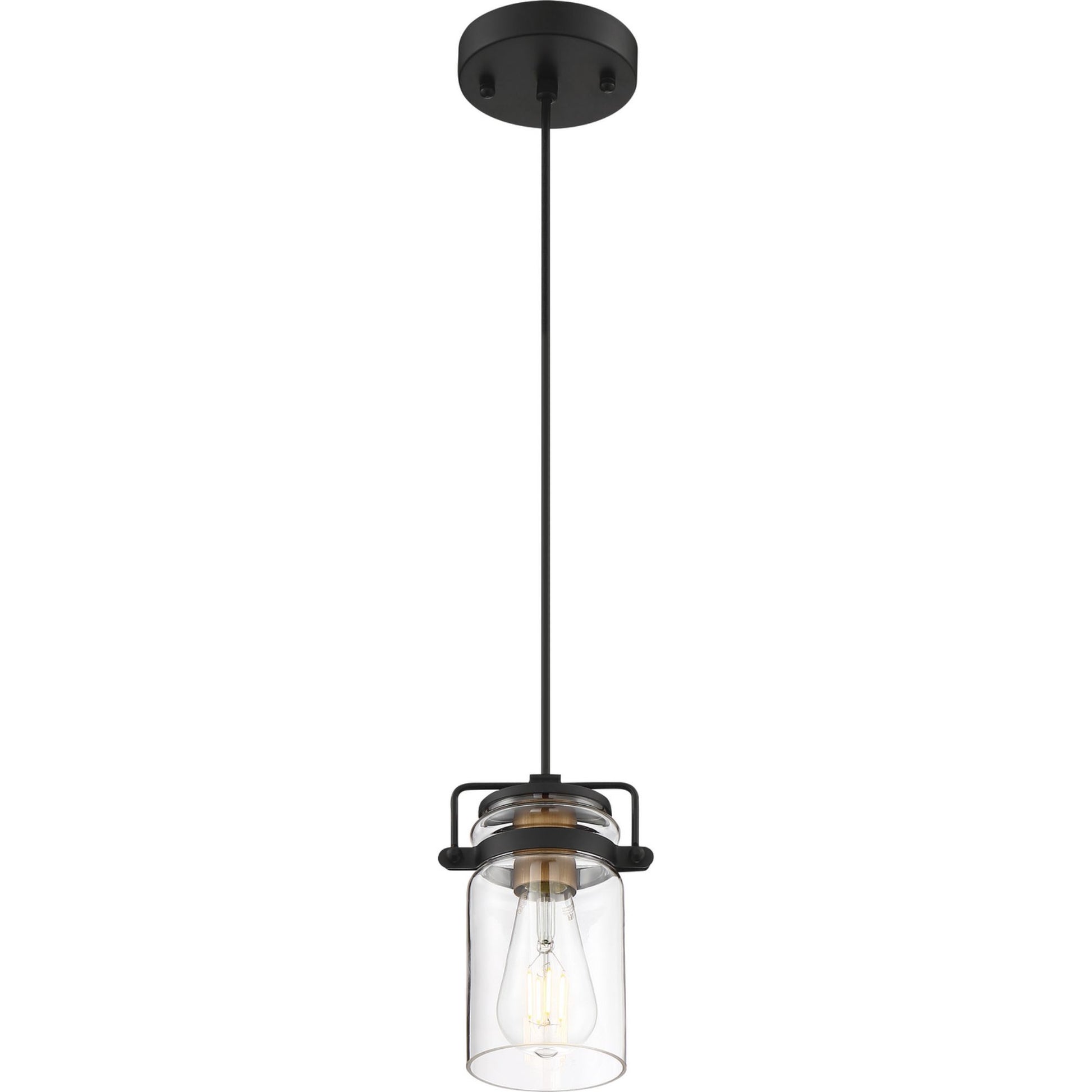 Antebellum 5" Mini Pendant, Black Finish - Bees Lighting