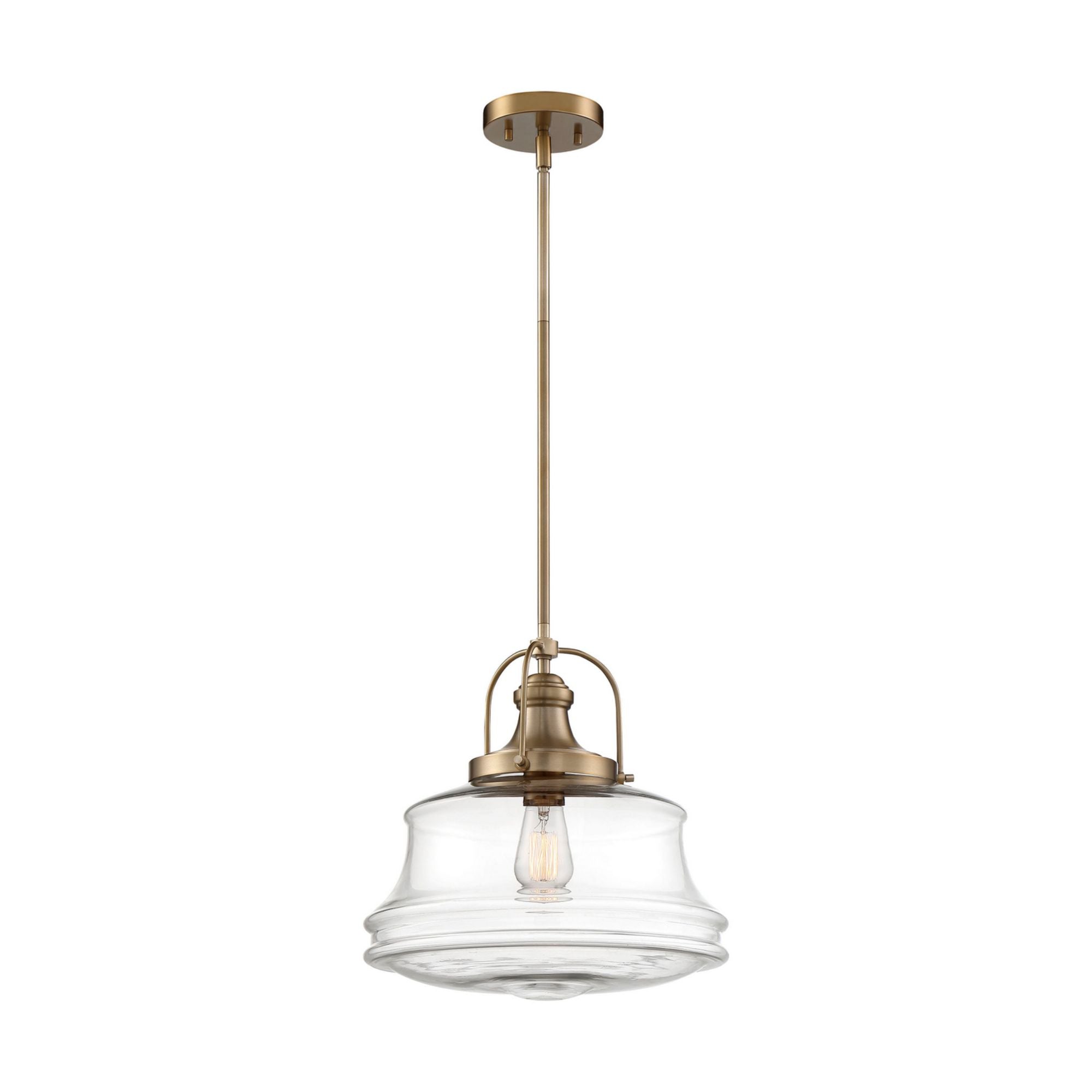 Basel 14" Pendant, Brass Finish - Bees Lighting