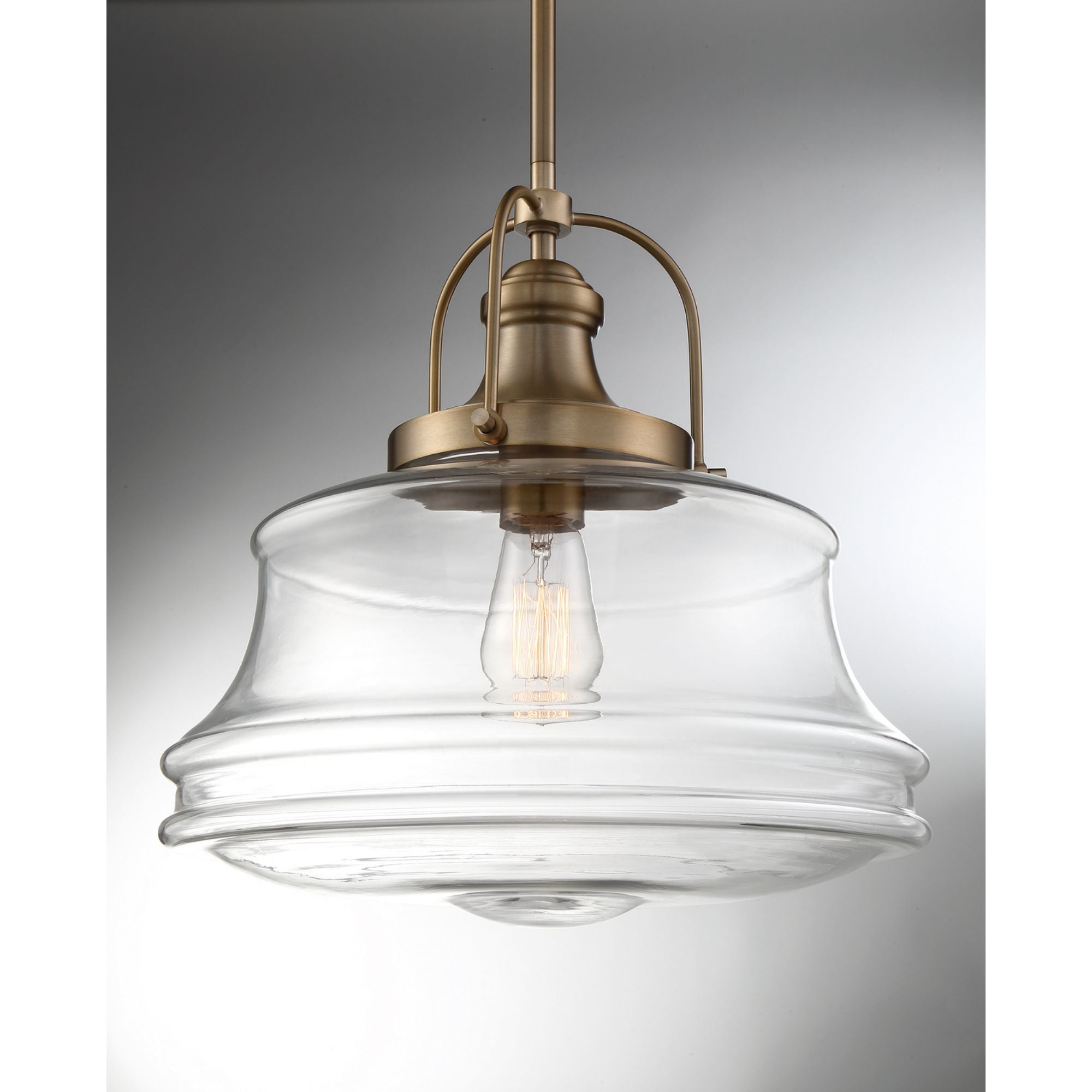 Basel 14" Pendant, Brass Finish - Bees Lighting