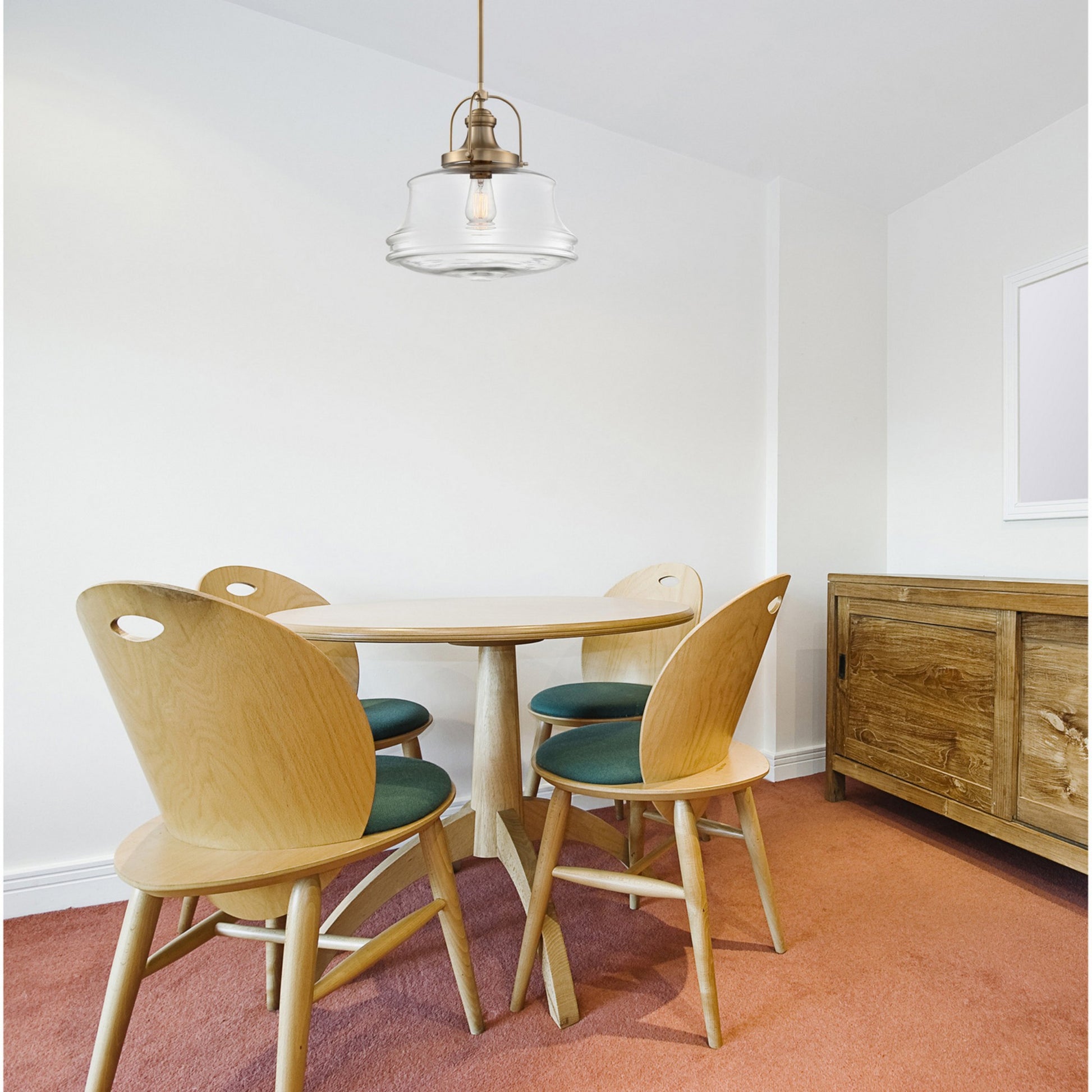 Basel 14" Pendant, Brass Finish - Bees Lighting