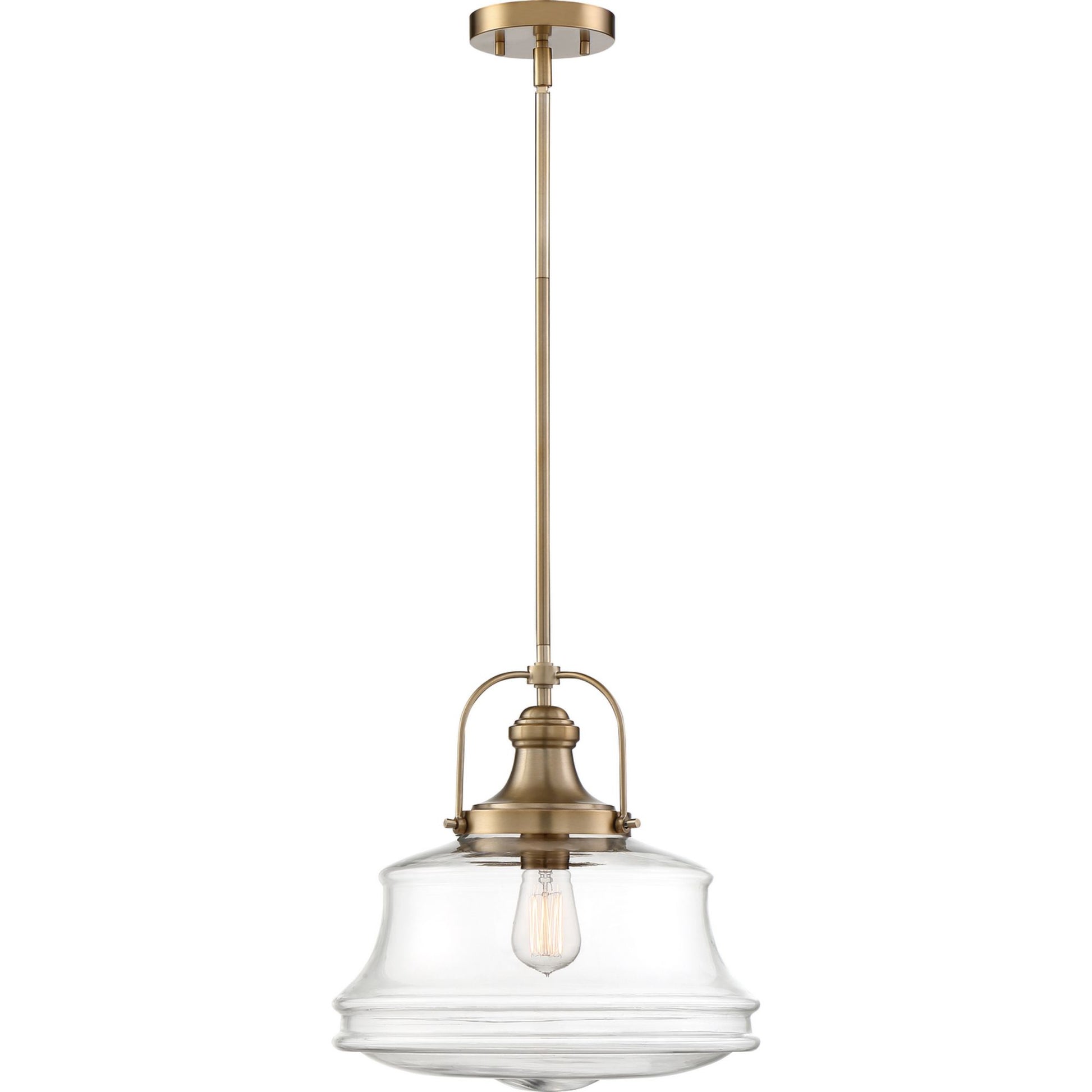 Basel 14 in. 1 Light Pendant Light, Clear Glass - Bees Lighting