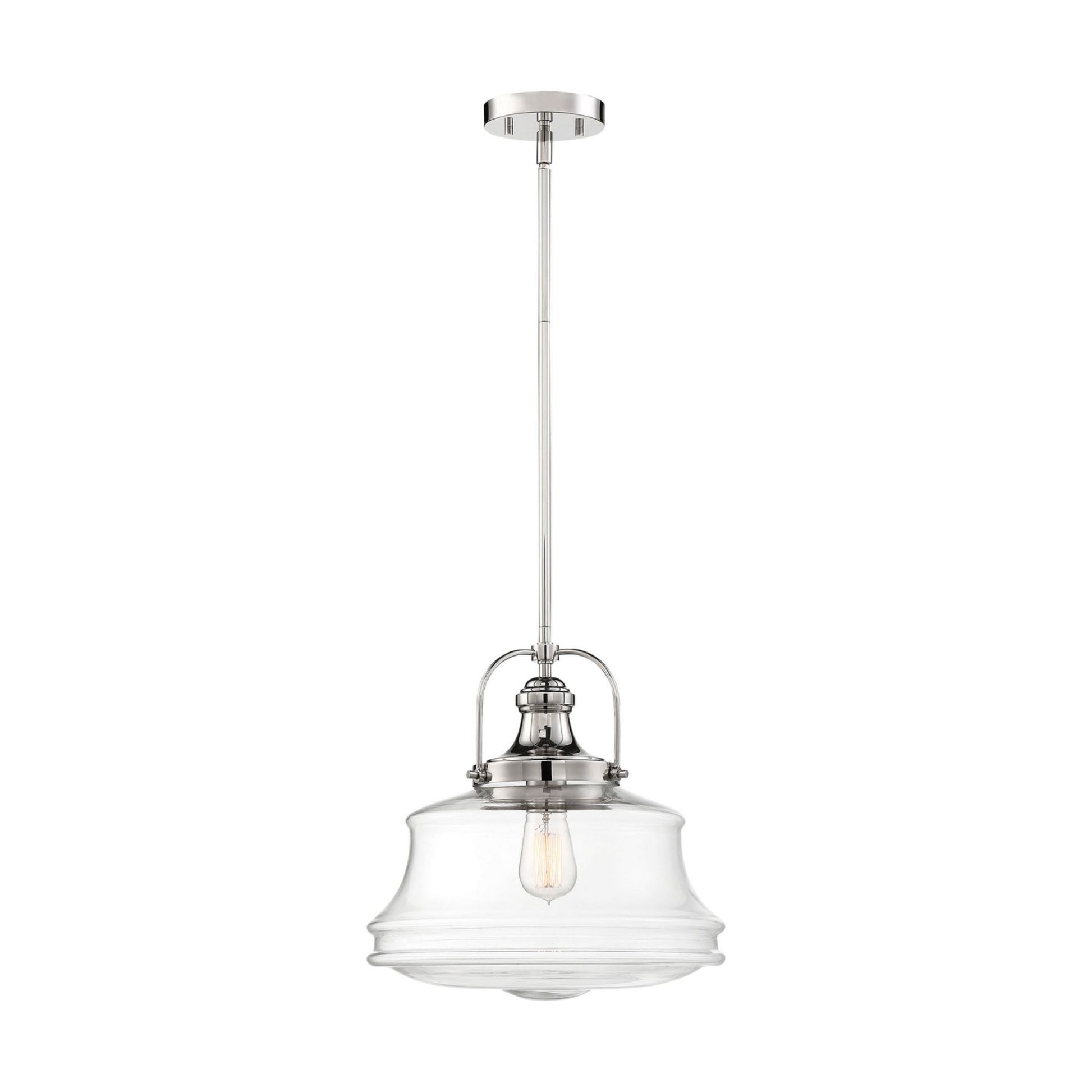 Basel 14" Pendant, Nickel Finish - Bees Lighting