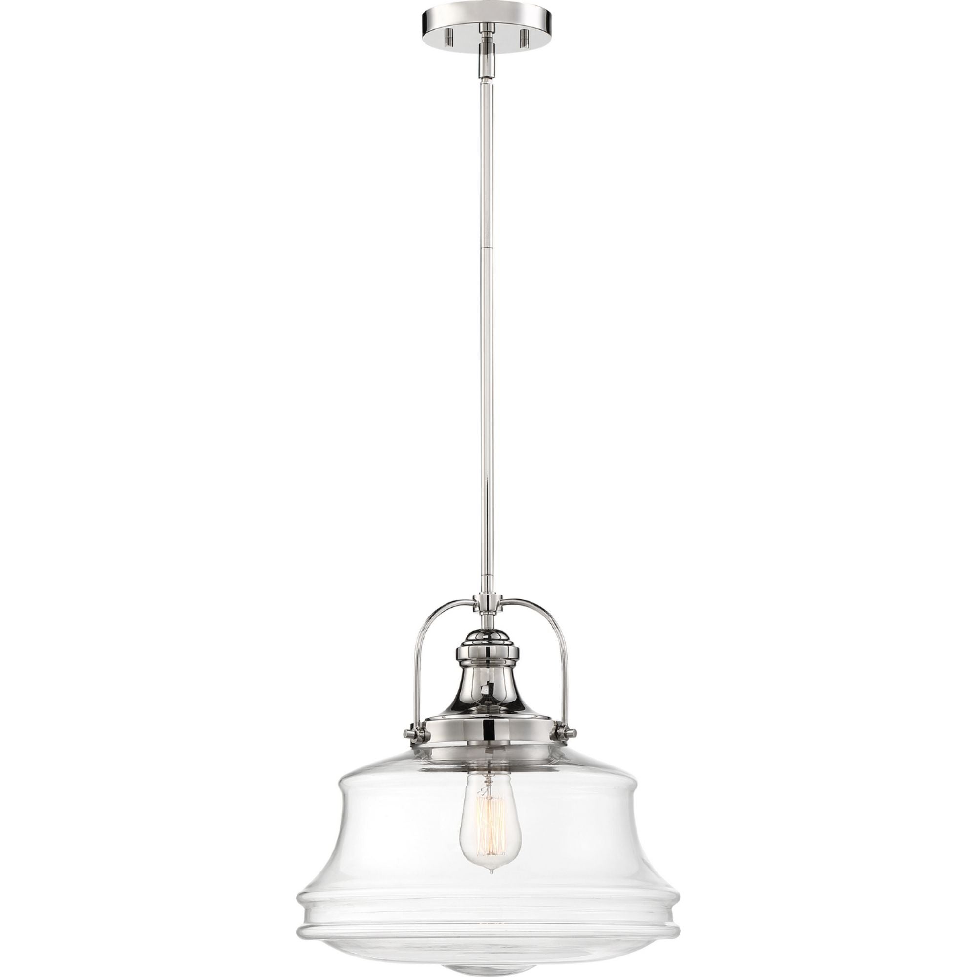 Basel 14" Pendant, Nickel Finish - Bees Lighting