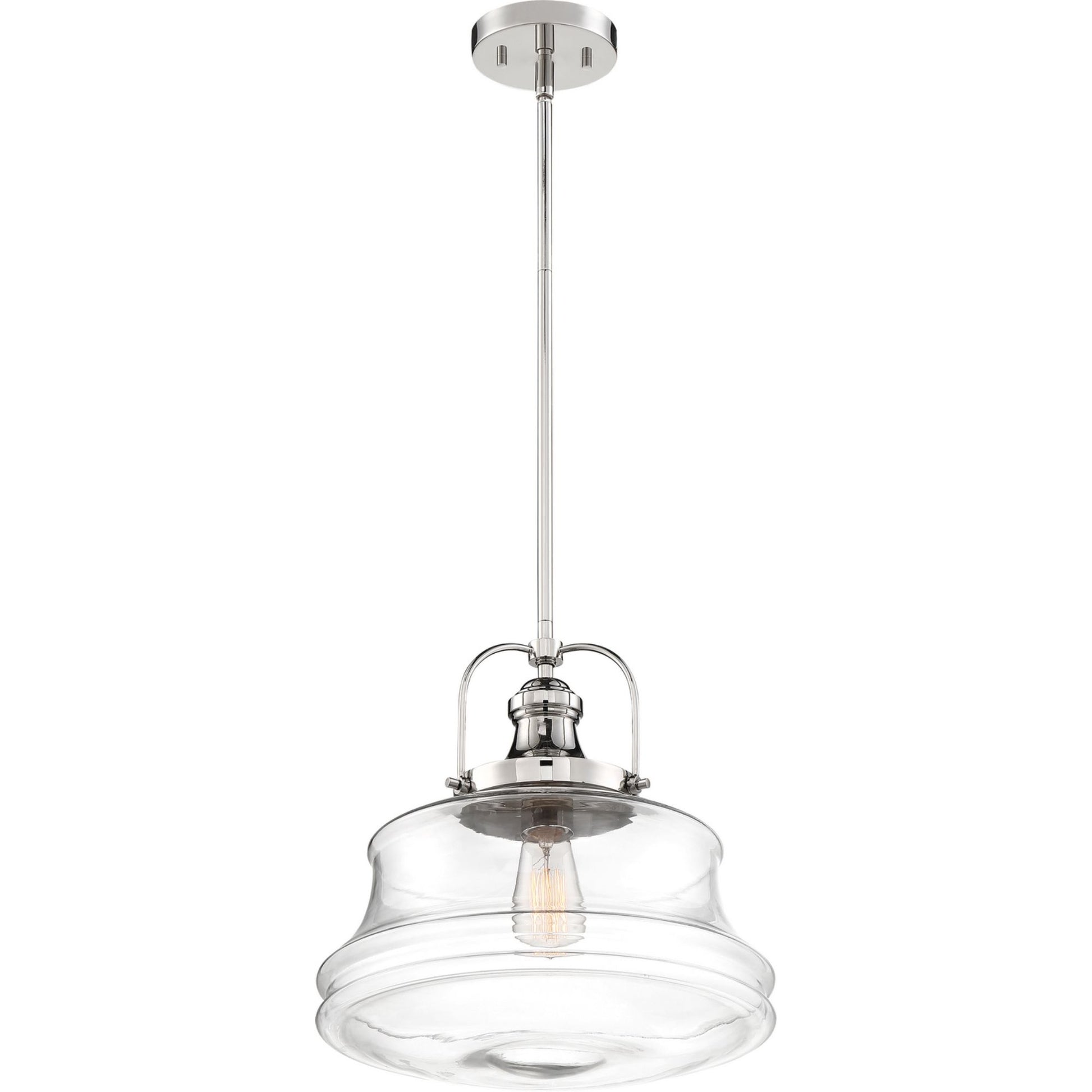 Basel 14" Pendant, Nickel Finish - Bees Lighting
