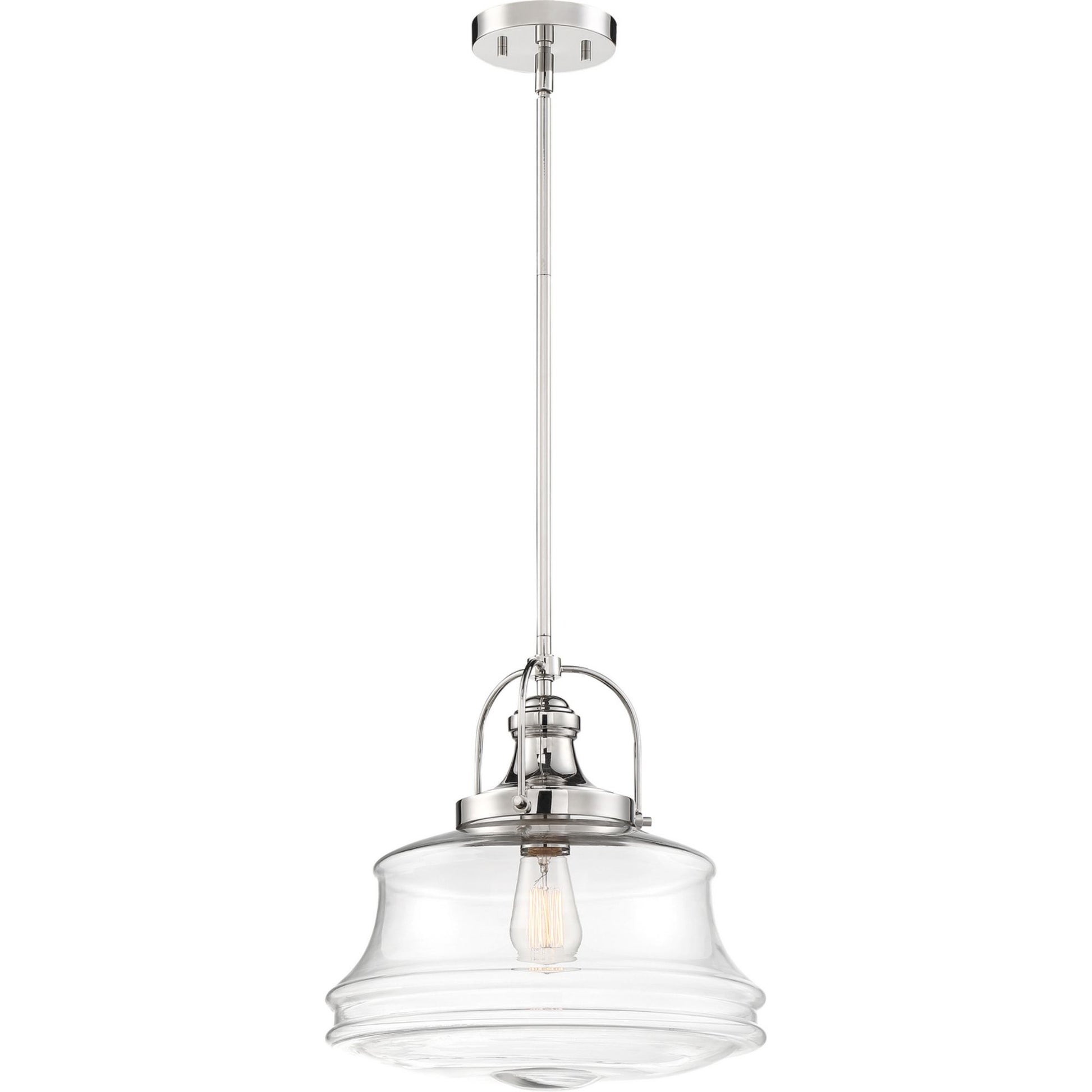 Basel 14" Pendant, Nickel Finish - Bees Lighting