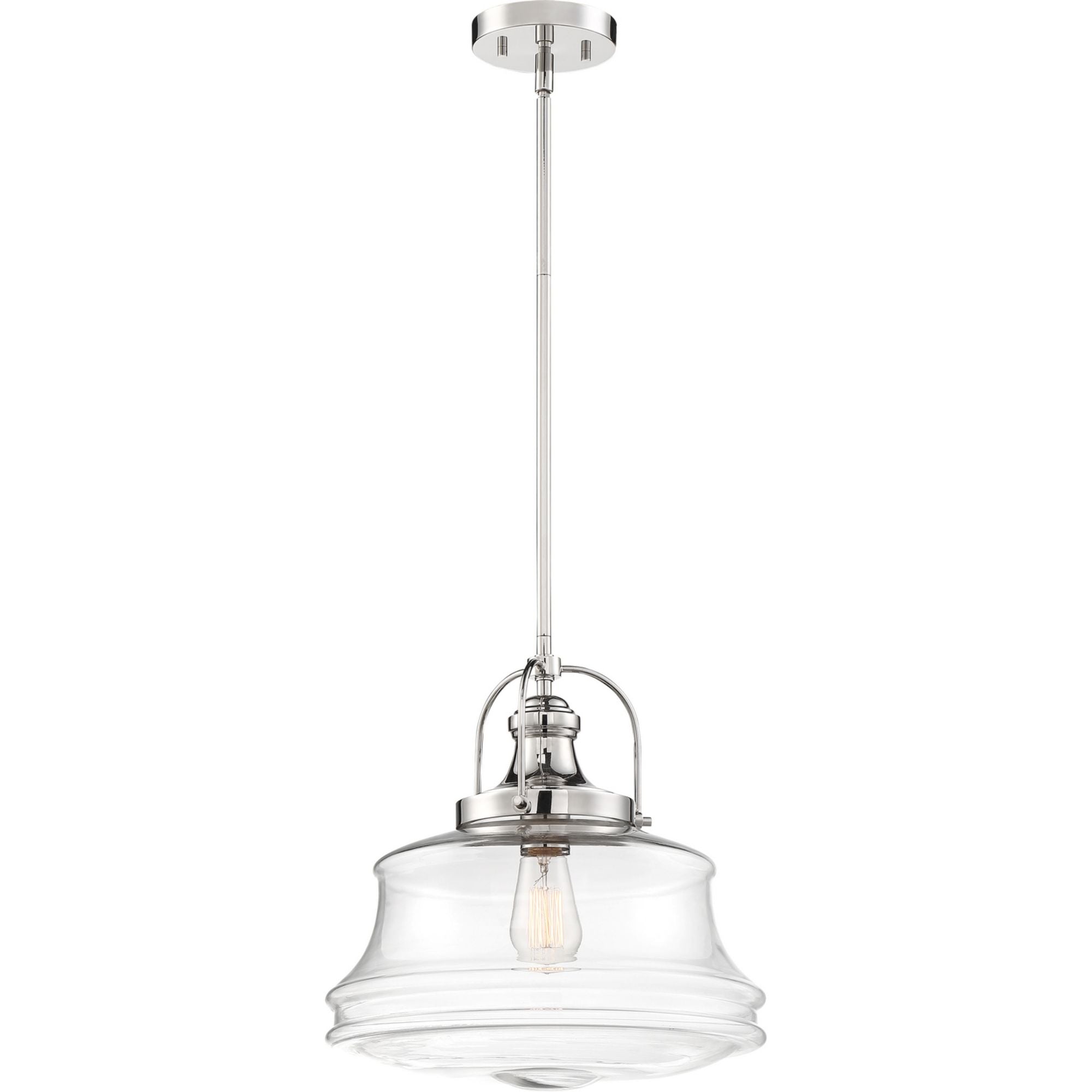 Basel 14" Pendant, Nickel Finish - Bees Lighting