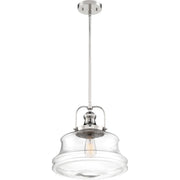 Basel 14 in. 1 Light Pendant Light, Clear Glass - Bees Lighting