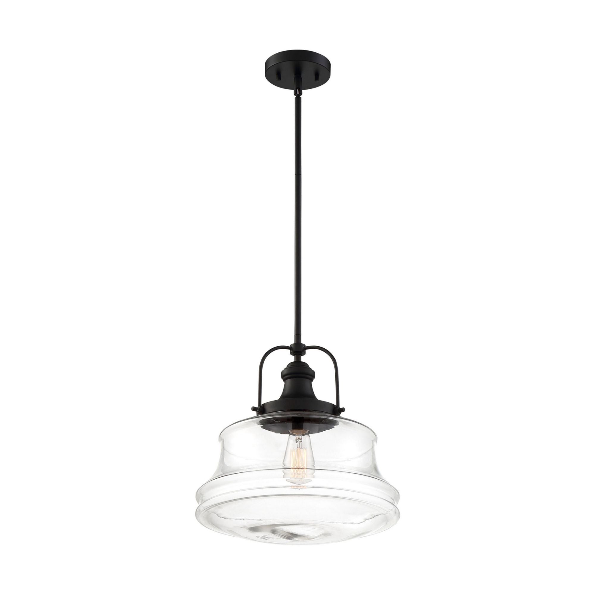 Basel 14" Pendant, Black Finish - Bees Lighting