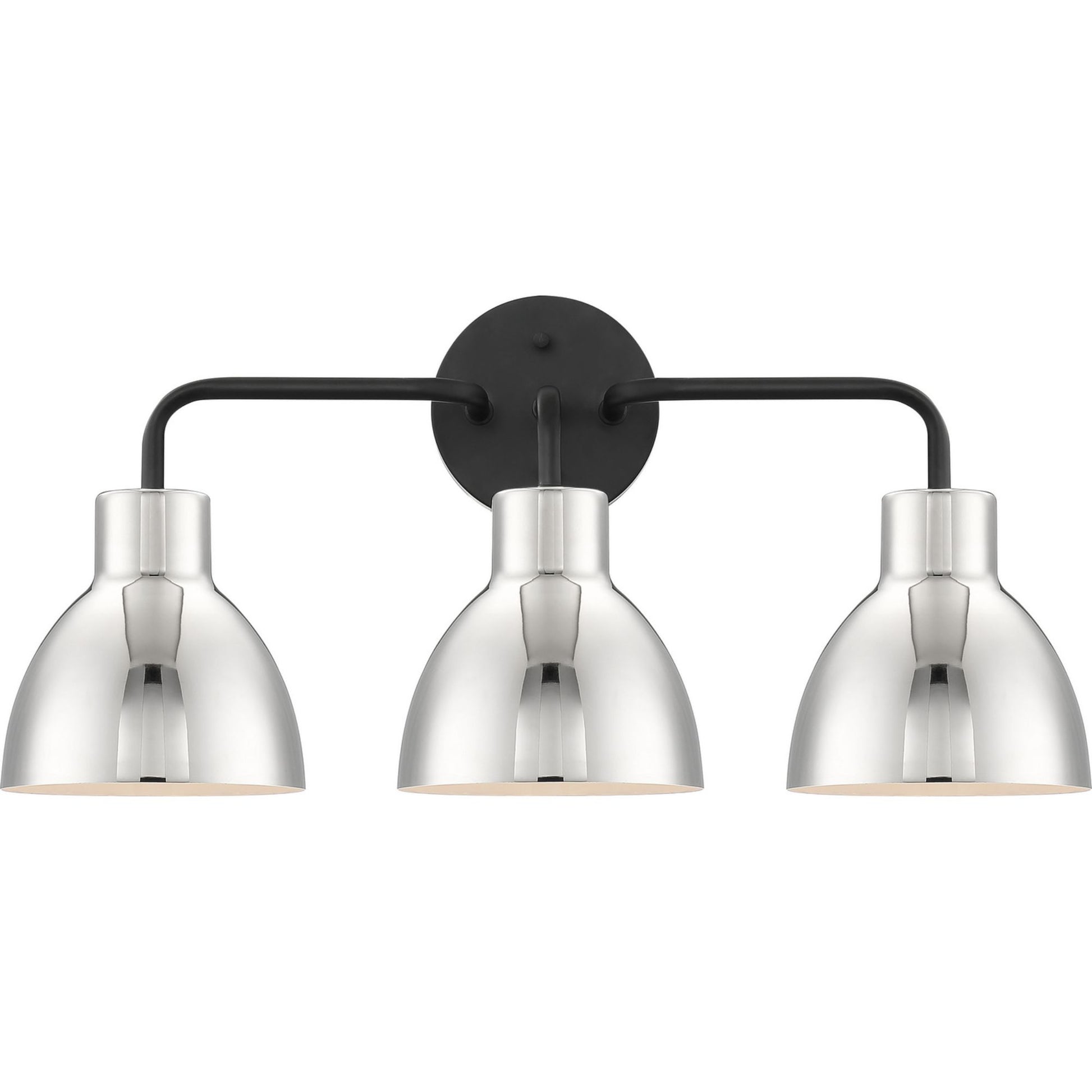 Sloan 22" 3 Lights Vanity, Black and Nickel Finish - Bees Lighting