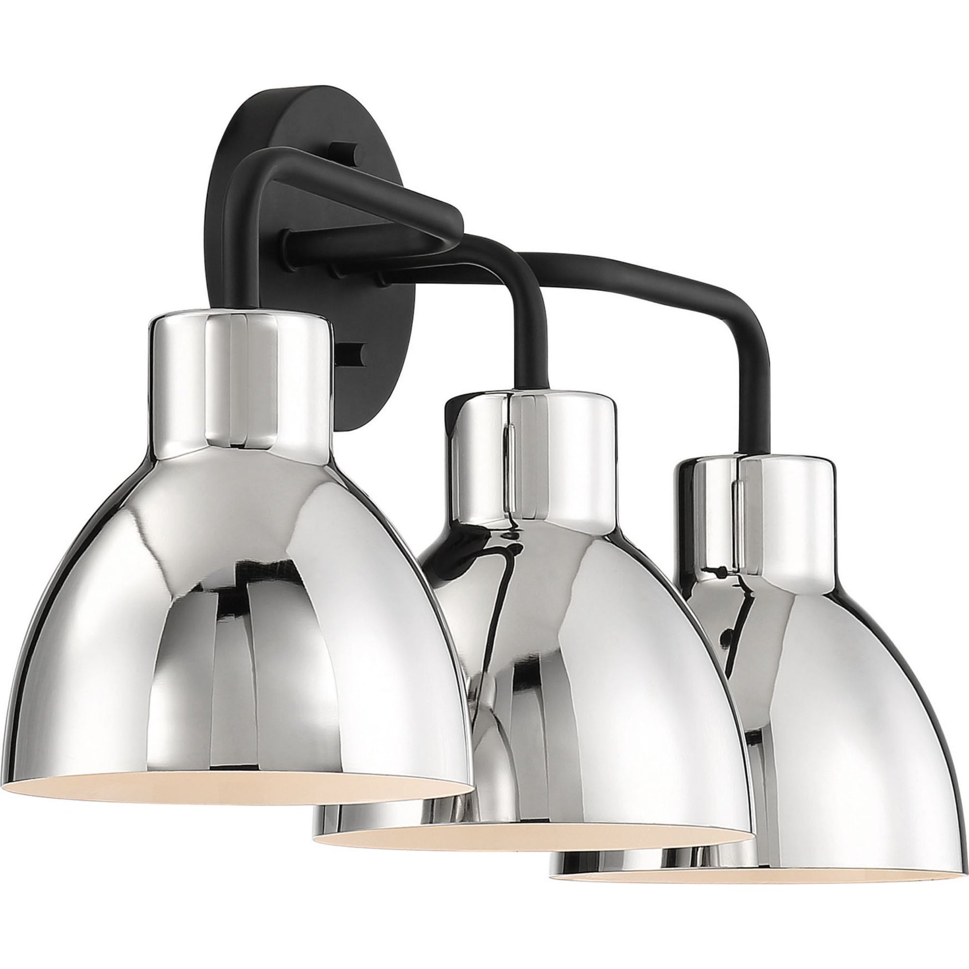 Sloan 22" 3 Lights Vanity, Black and Nickel Finish - Bees Lighting