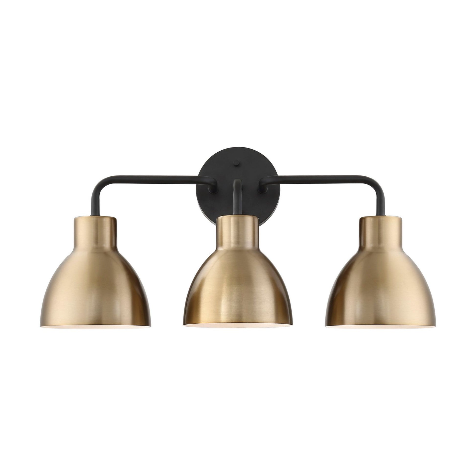 Sloan 22 in. 3 Lights Vanity Light Black and Gold Finish - Bees Lighting