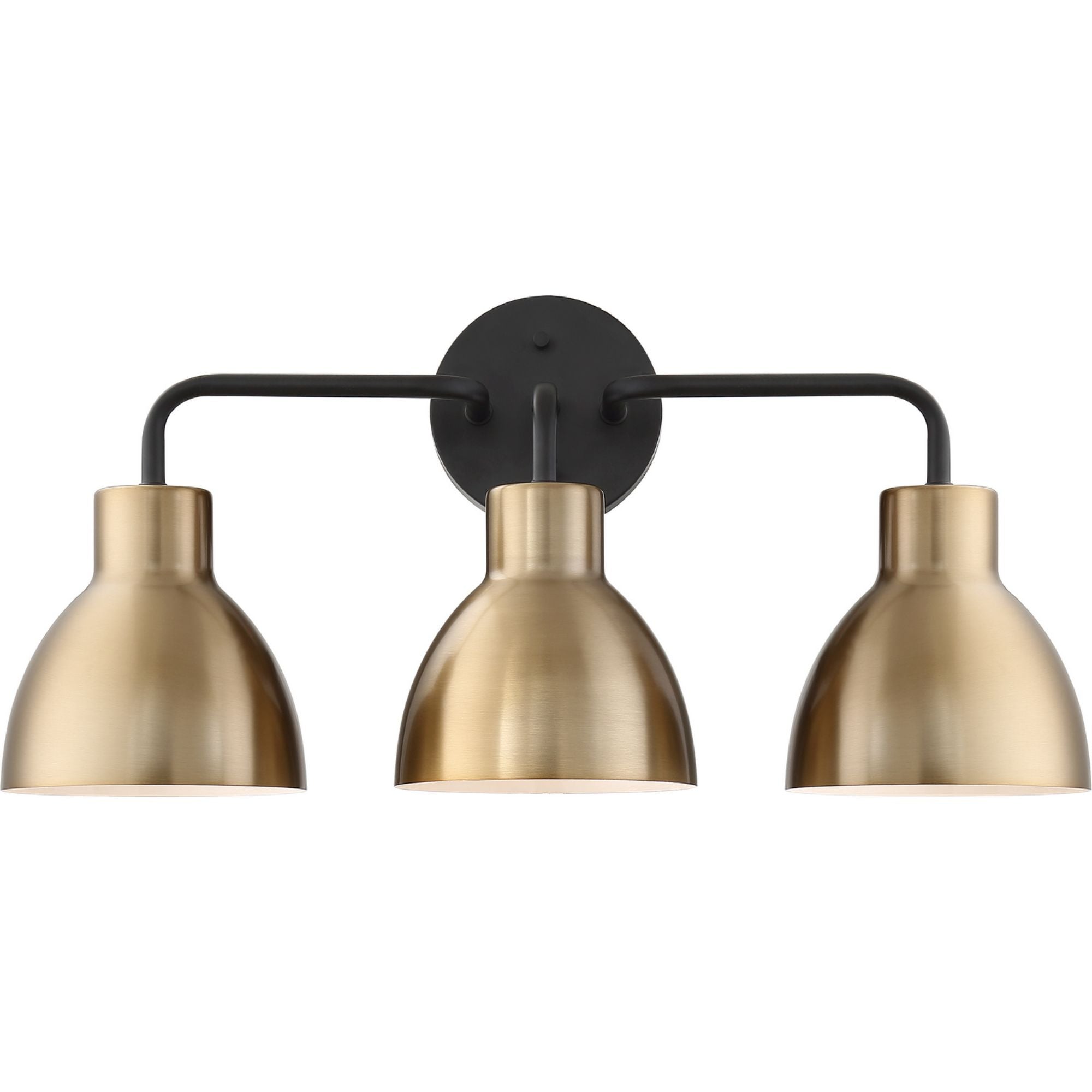 Sloan 22 in. 3 Lights Vanity Light Black and Gold Finish - Bees Lighting