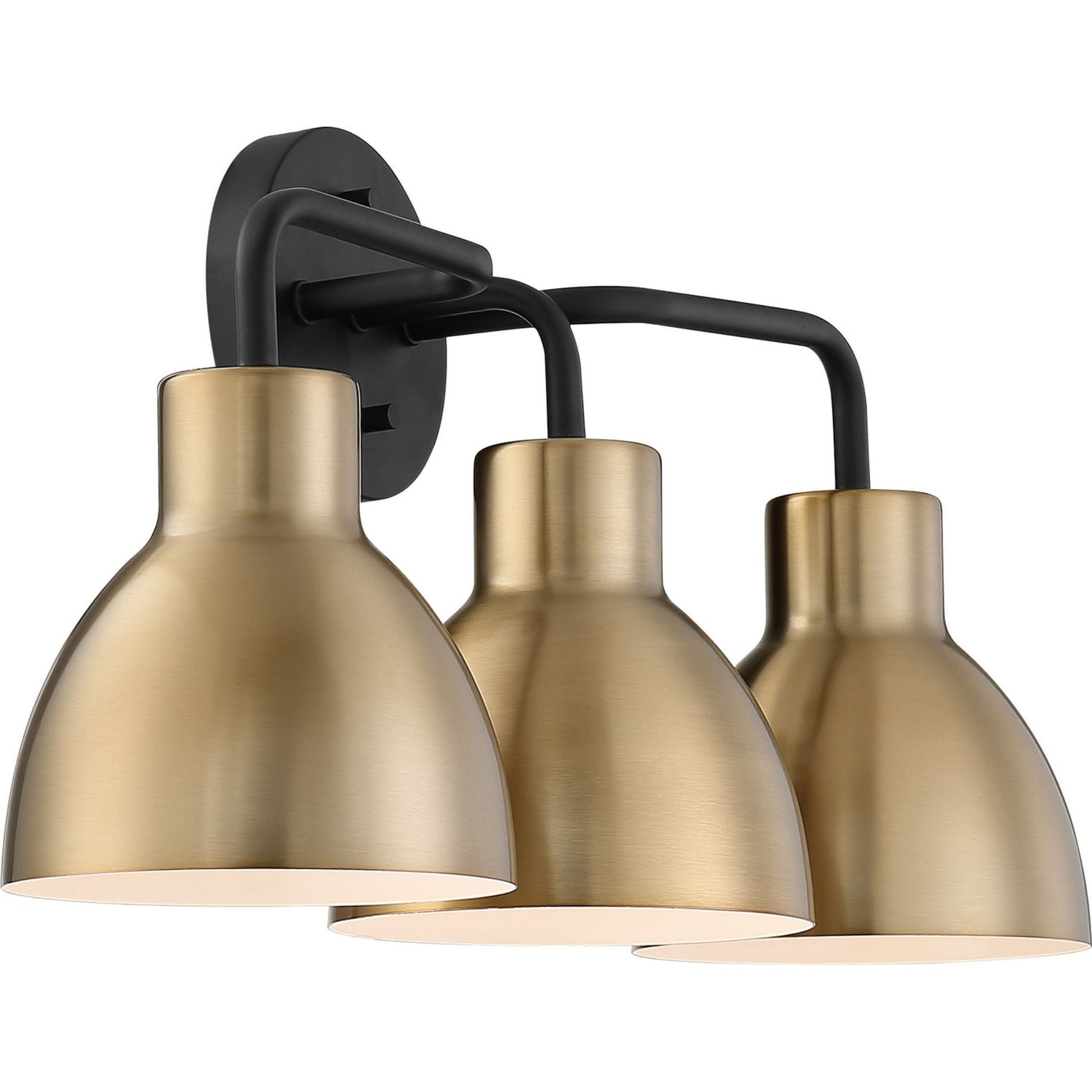 Sloan 22 in. 3 Lights Vanity Light Black and Gold Finish - Bees Lighting