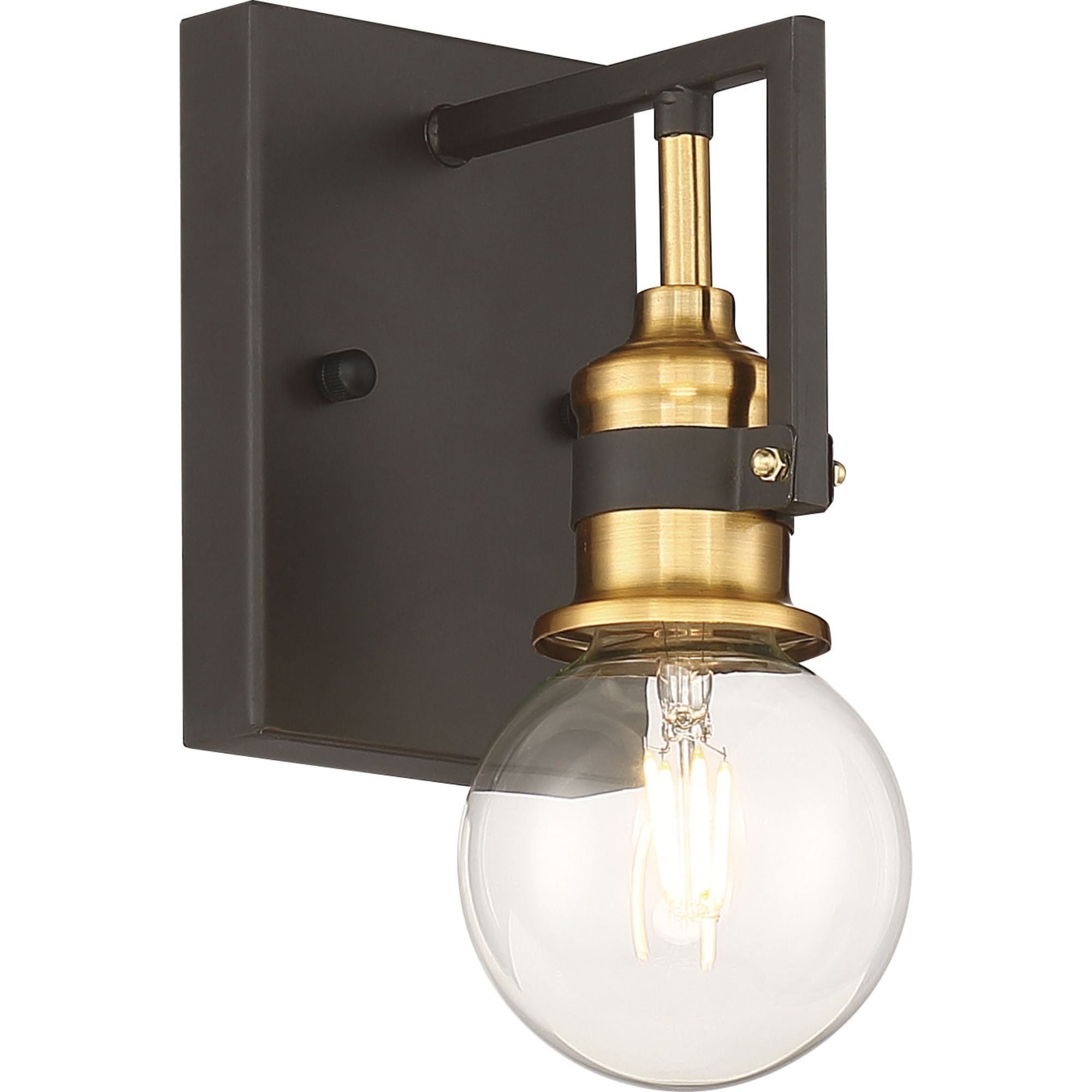 Intention 7" Armed Sconce, Black Finish - Bees Lighting
