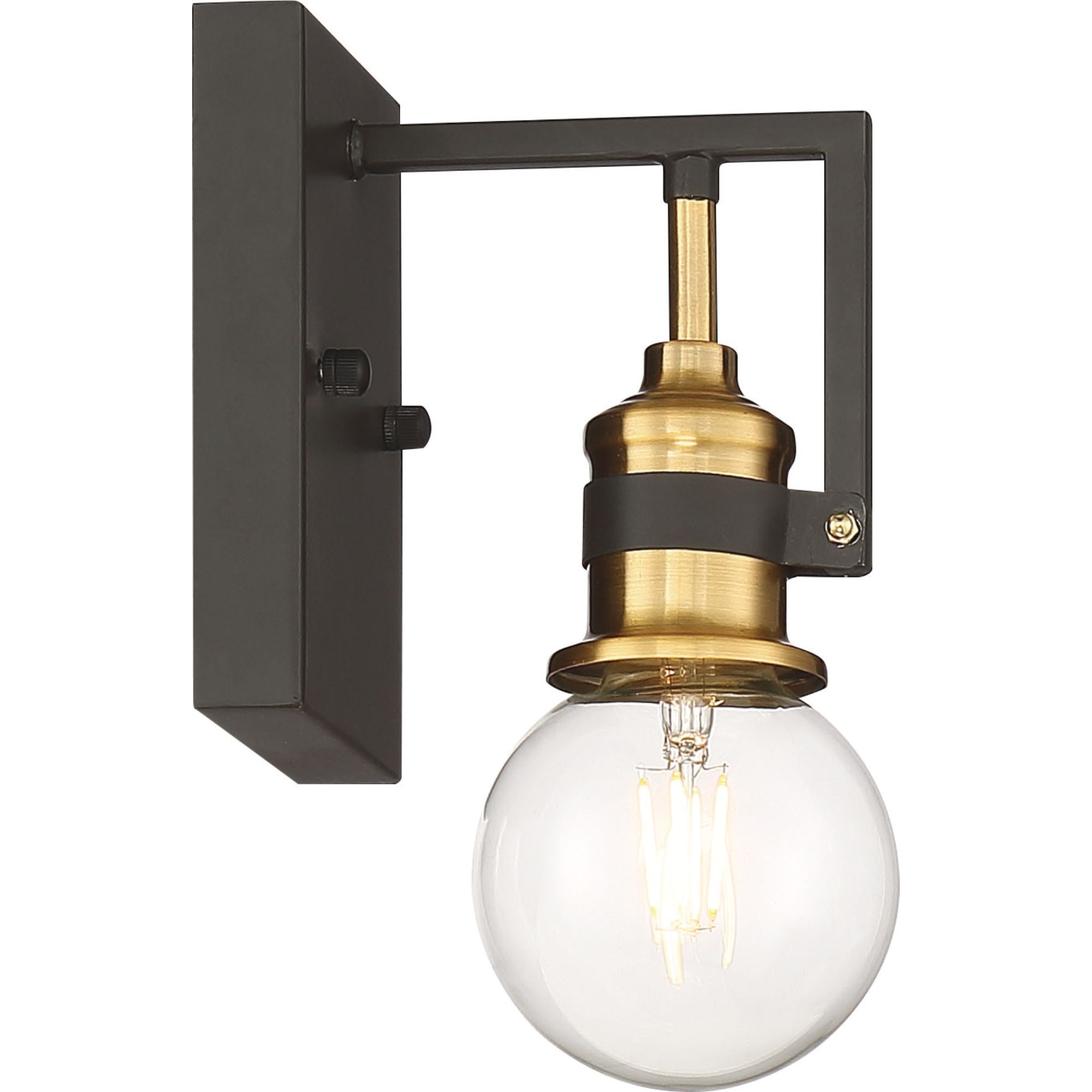Intention 7" Armed Sconce, Black Finish - Bees Lighting