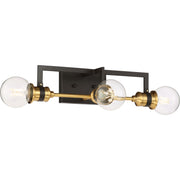 Intention Vanity Light Warm Brass and Black Finish - Bees Lighting