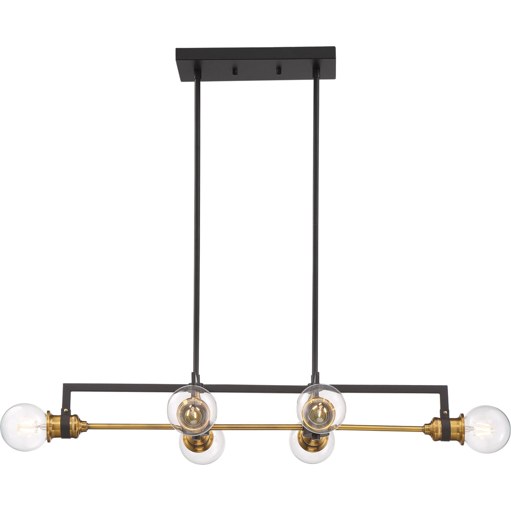 Intention 33" 6 Lights Pendant, Black Finish - Bees Lighting