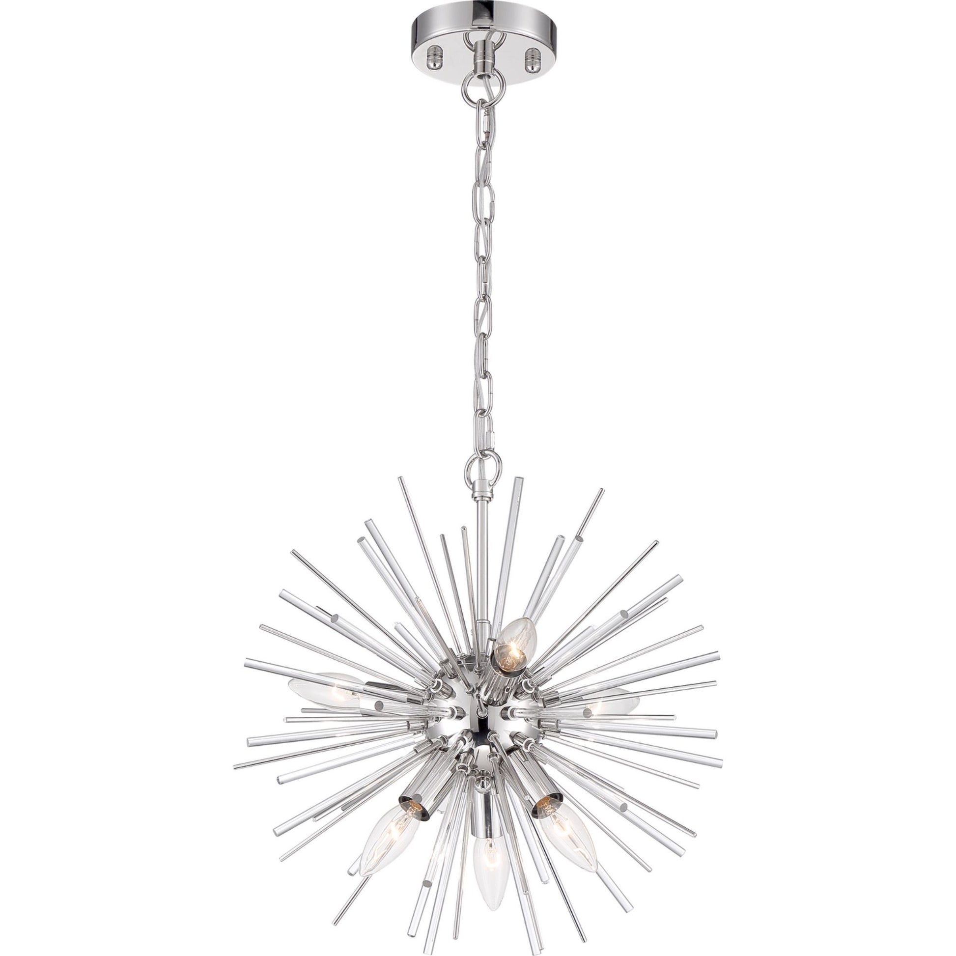 Cirrus Chandelier, Glass Rods - Bees Lighting