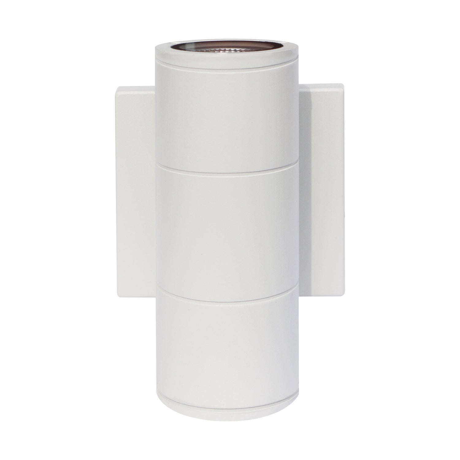 7 In 2 Lights LED Outdoor Cylinder Wall Light Up/Down Lights White Finish - Bees Lighting