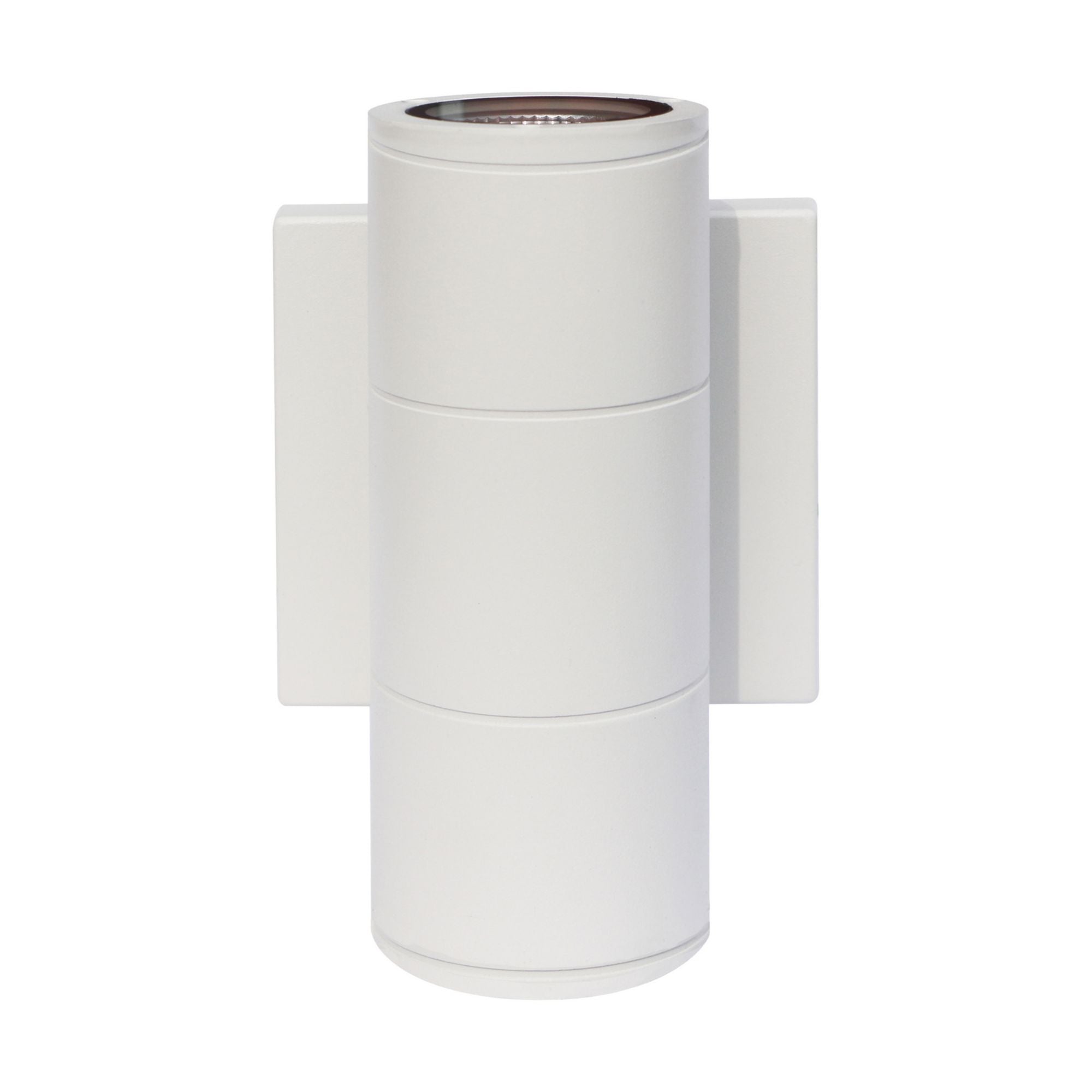 7 In 2 Lights LED Outdoor Cylinder Wall Light Up/Down Lights White Finish