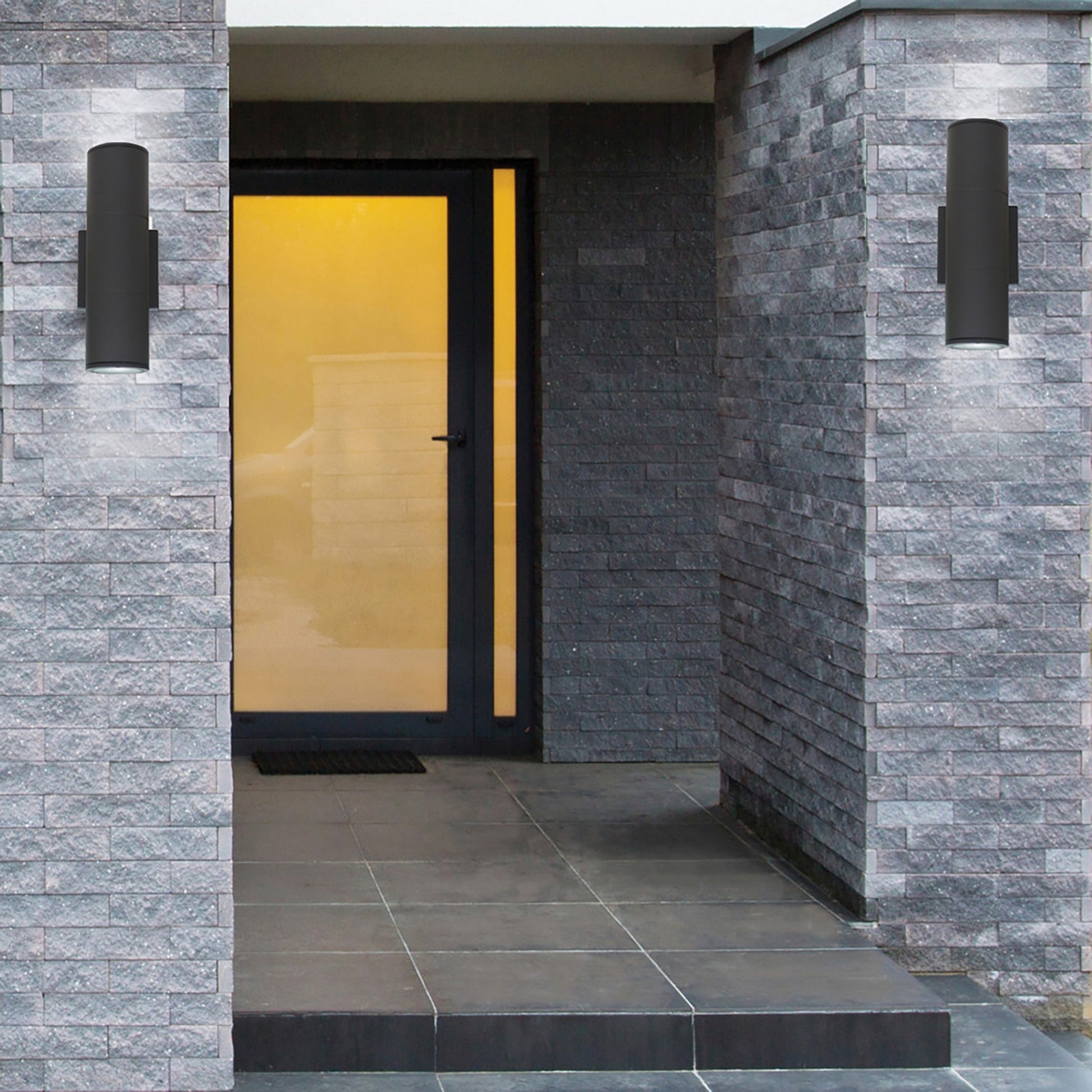 LED Outdoor Sconce, Up/Down Light, 20W, 1800lm, 3000K, 120-277V, Bronze - Bees Lighting