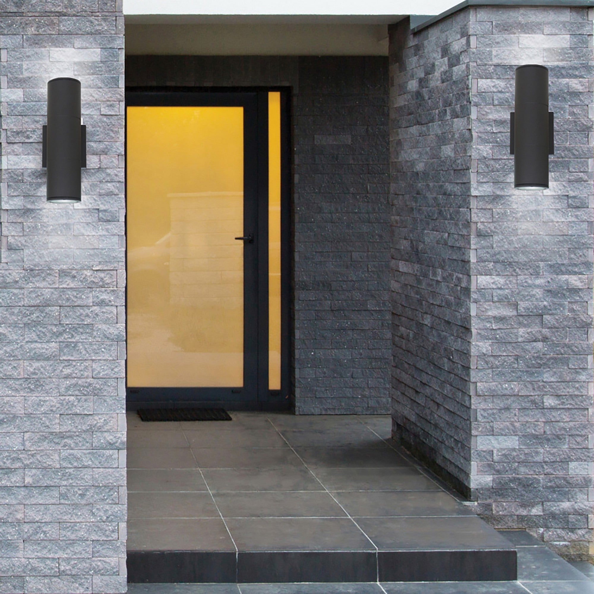 LED Outdoor Sconce, Up/Down Light, 20W, 1800lm, 3000K, 120-277V, Bronze - Bees Lighting