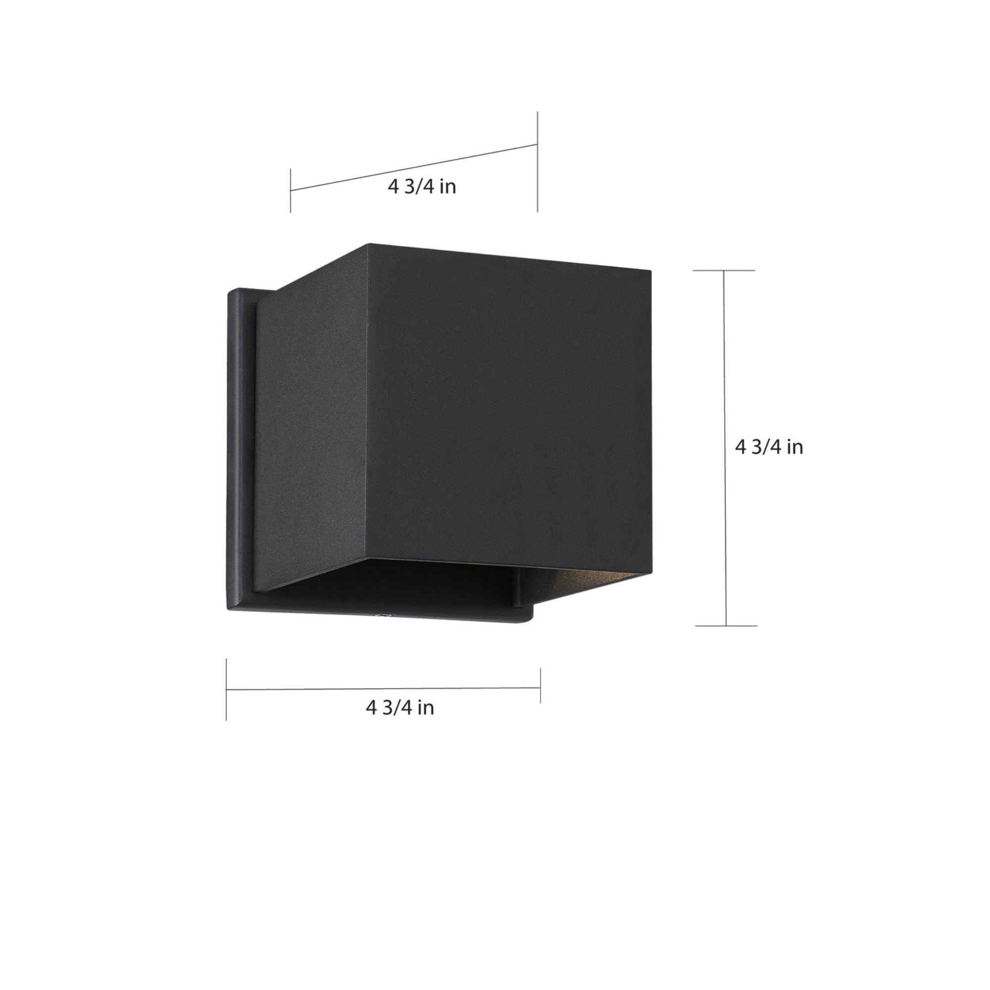 Lightgate 5" LED Wall Light, Black Finish - Bees Lighting