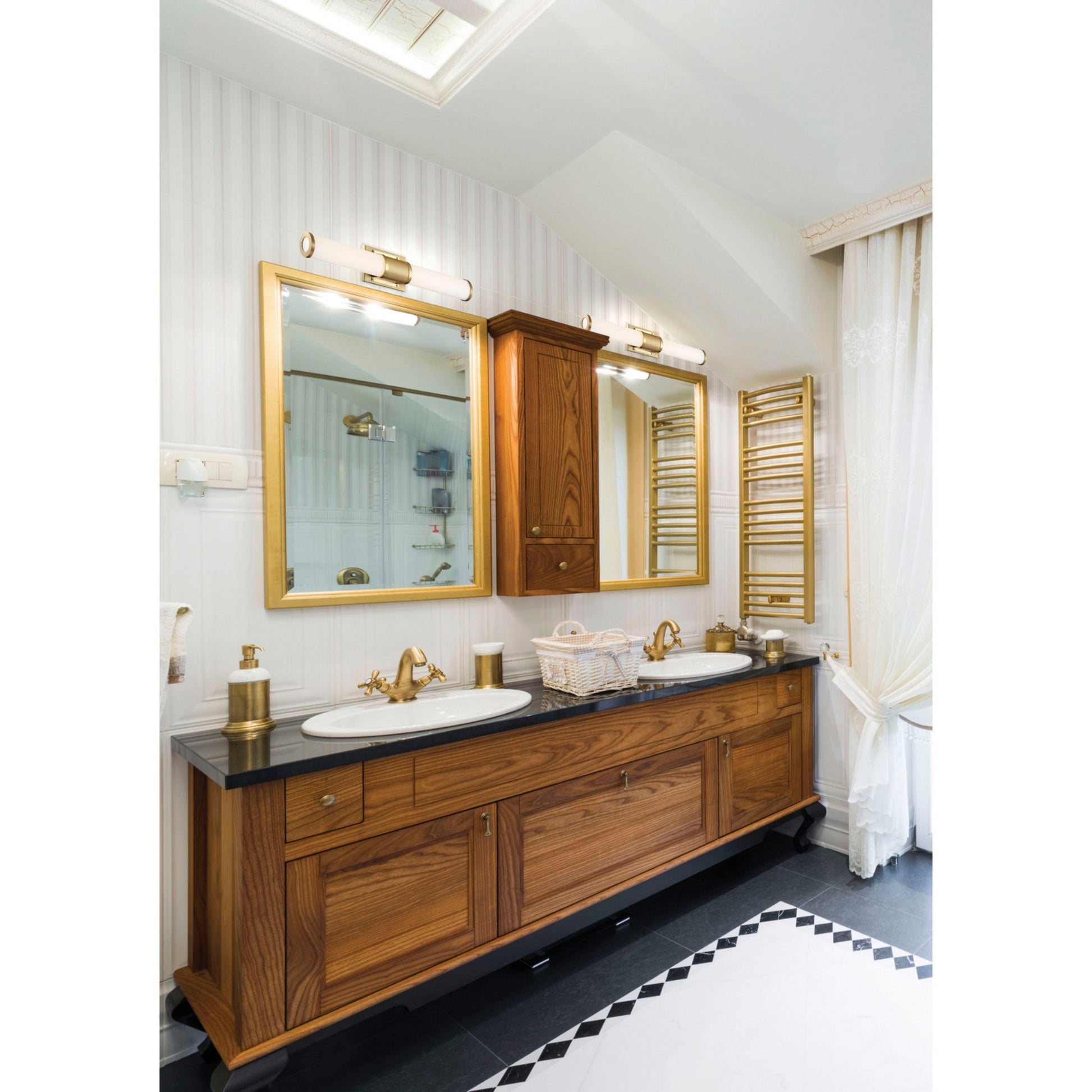 Caper 24" LED Bath Bar, 2200 Lm 3000K, Brass Finish - Bees Lighting